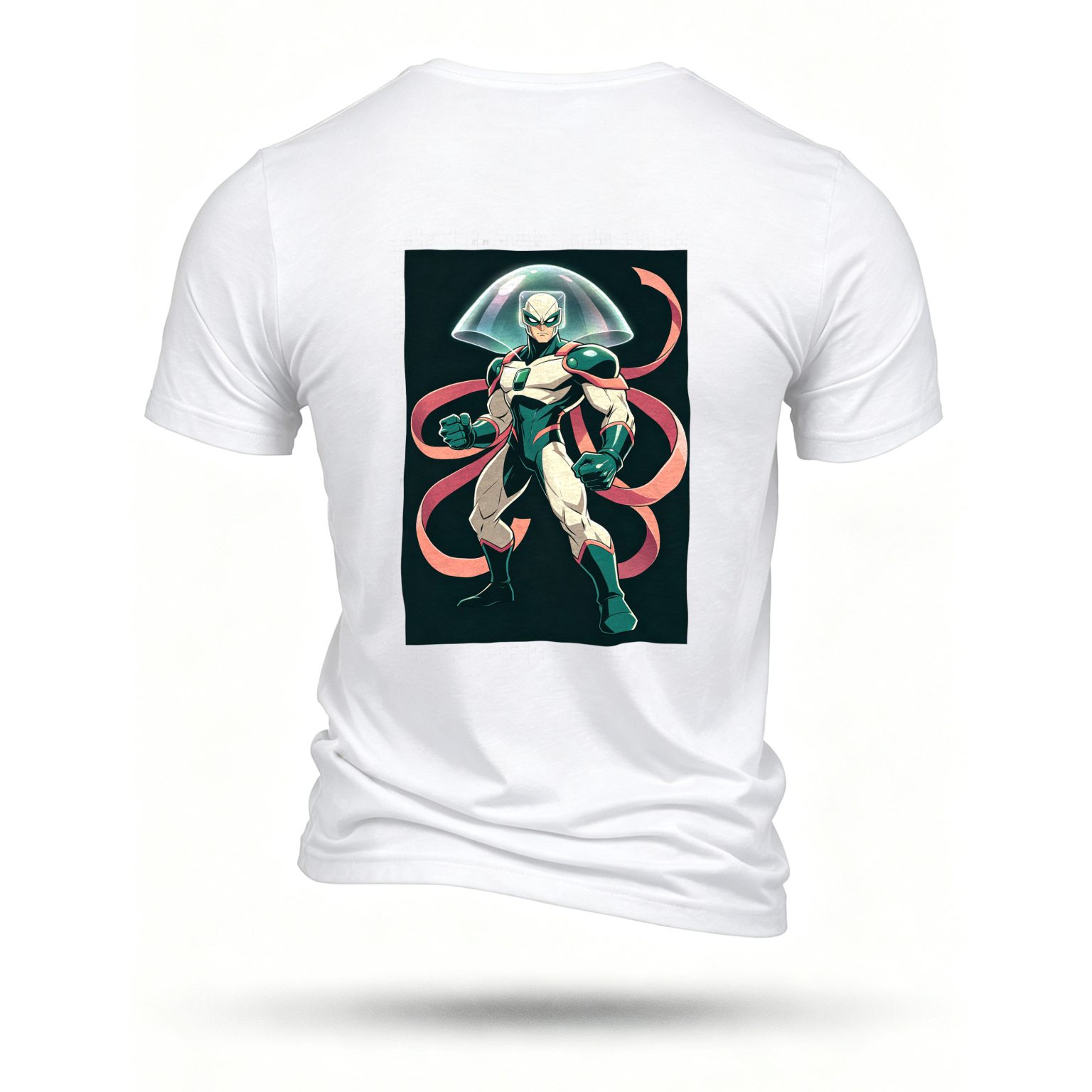 White T-shirt, back print