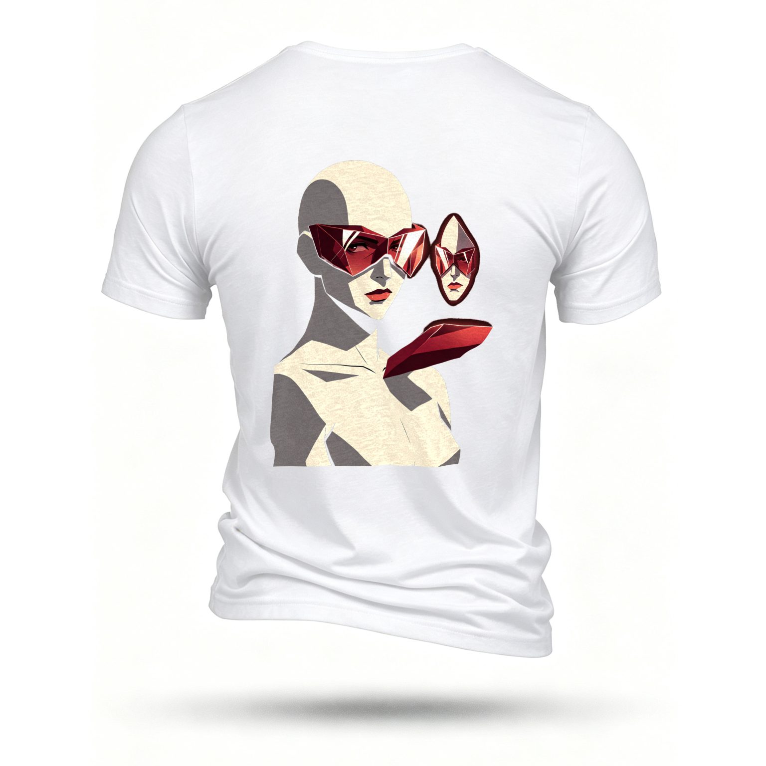 White T-shirt, back print