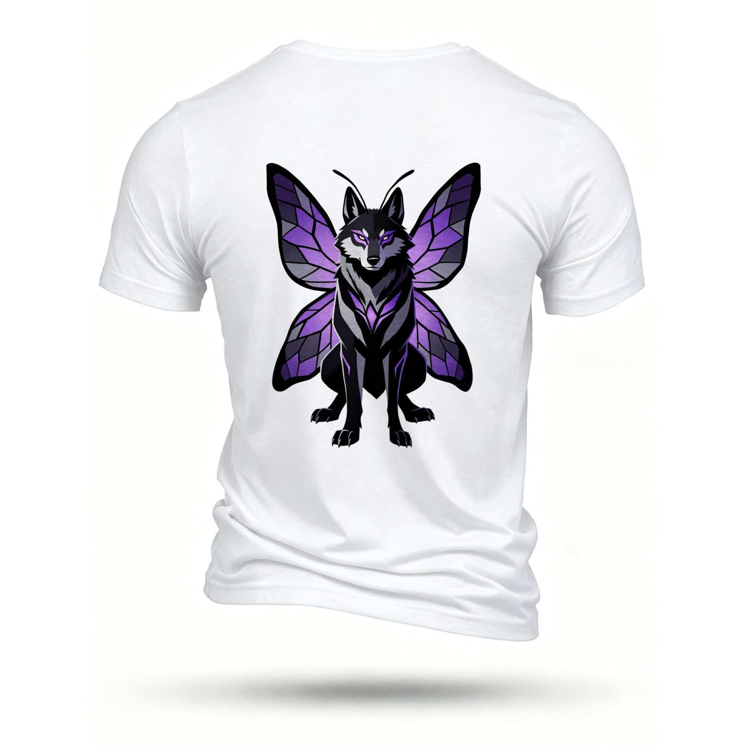 White T-shirt, back print