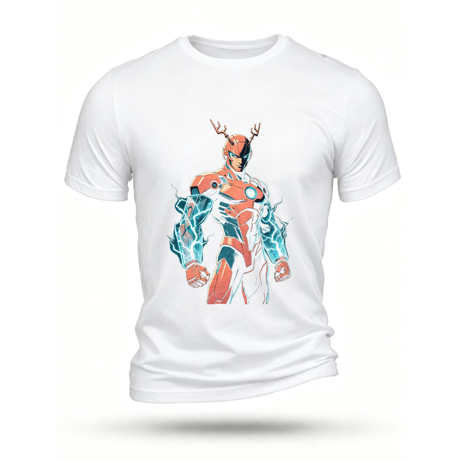 White T-shirt, front print