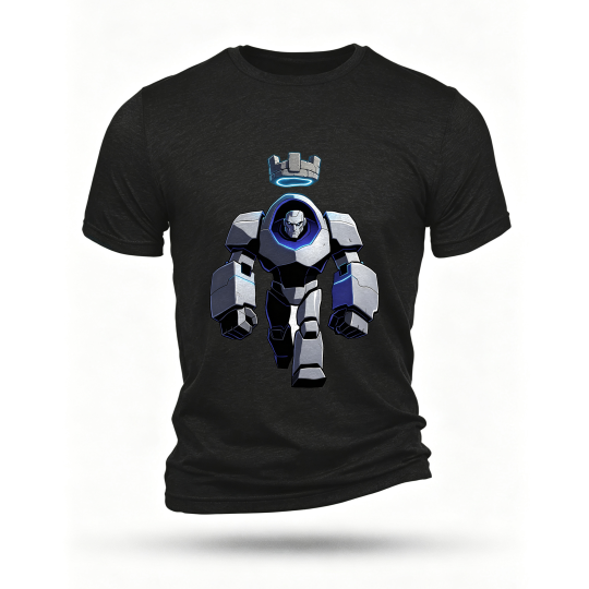 Black T-shirt, front print