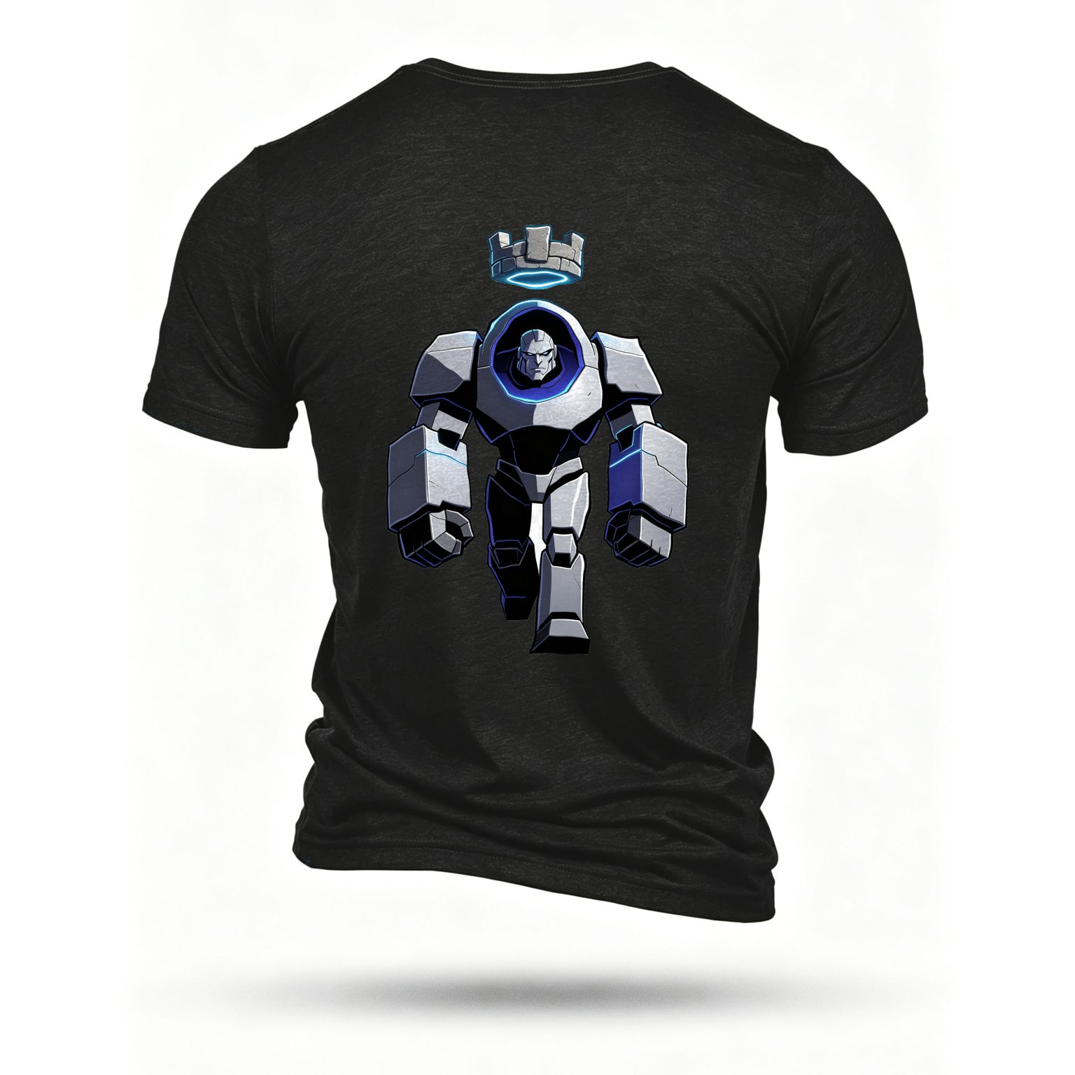 Black T-shirt, back print