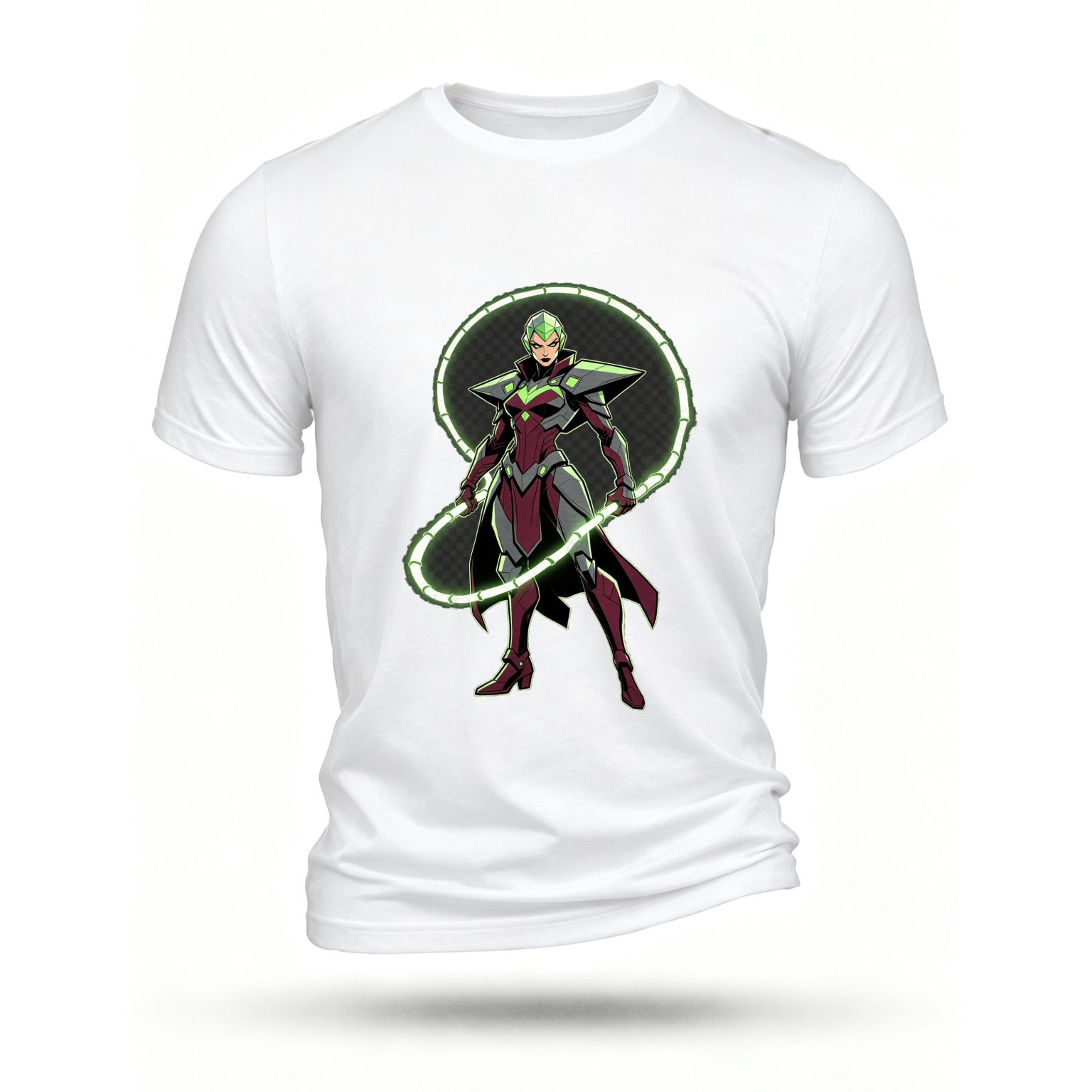 White T-shirt, front print