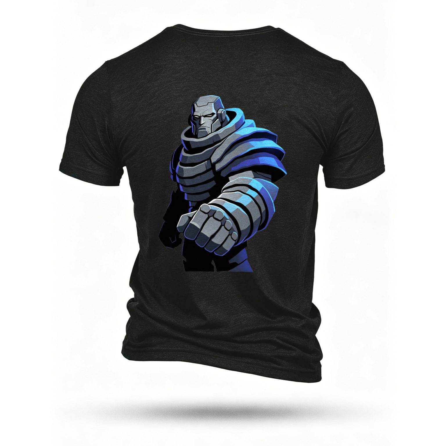 Black T-shirt, back print