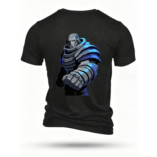 Black T-shirt, back print