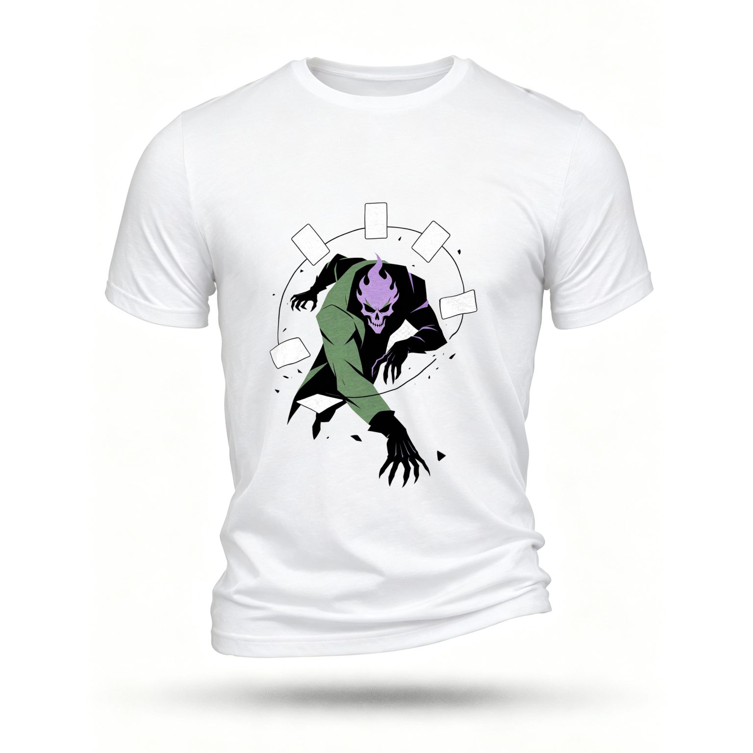 White T-shirt, front print