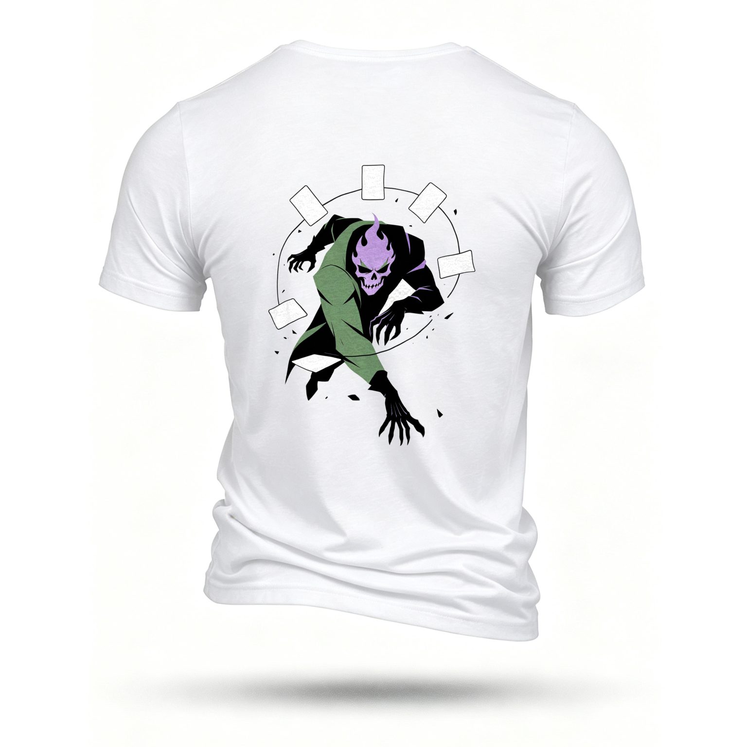 White T-shirt, back print
