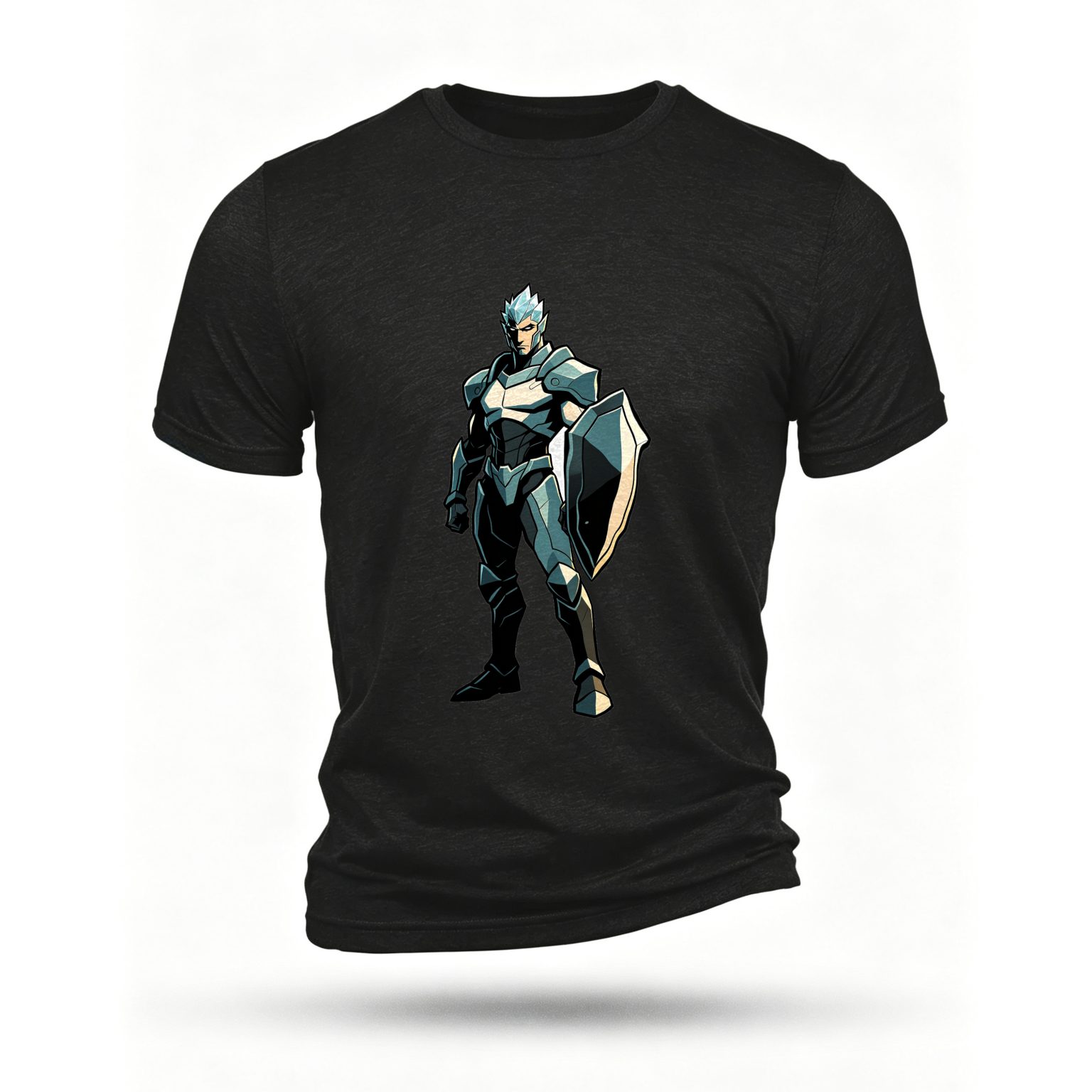 Black T-shirt, front print