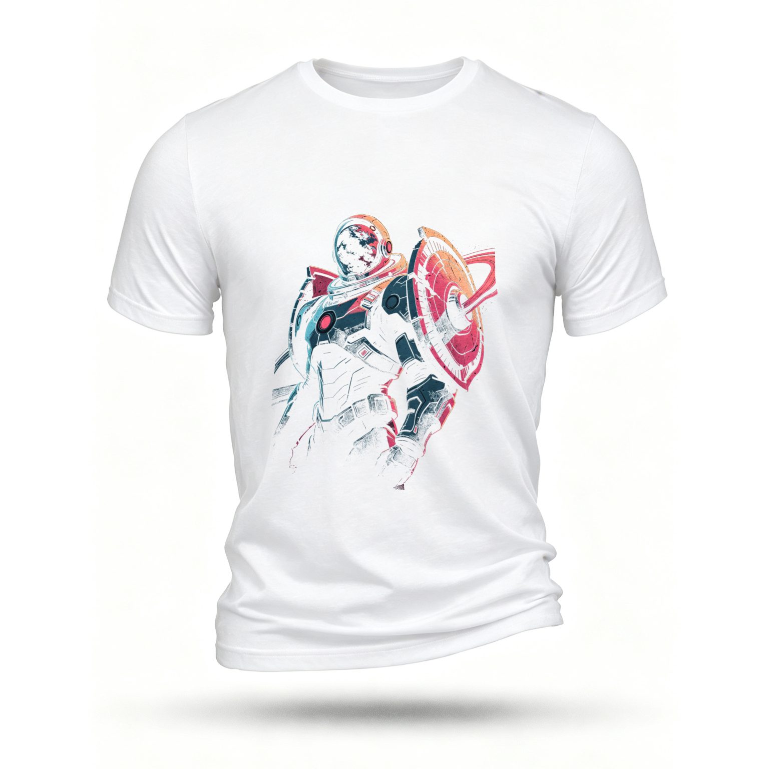 White T-shirt, front print