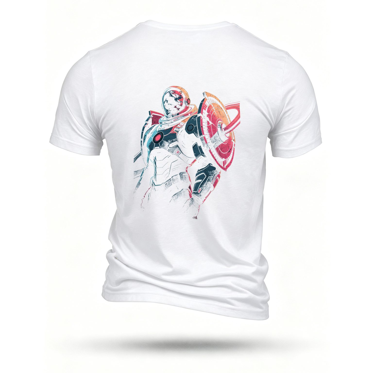 White T-shirt, back print