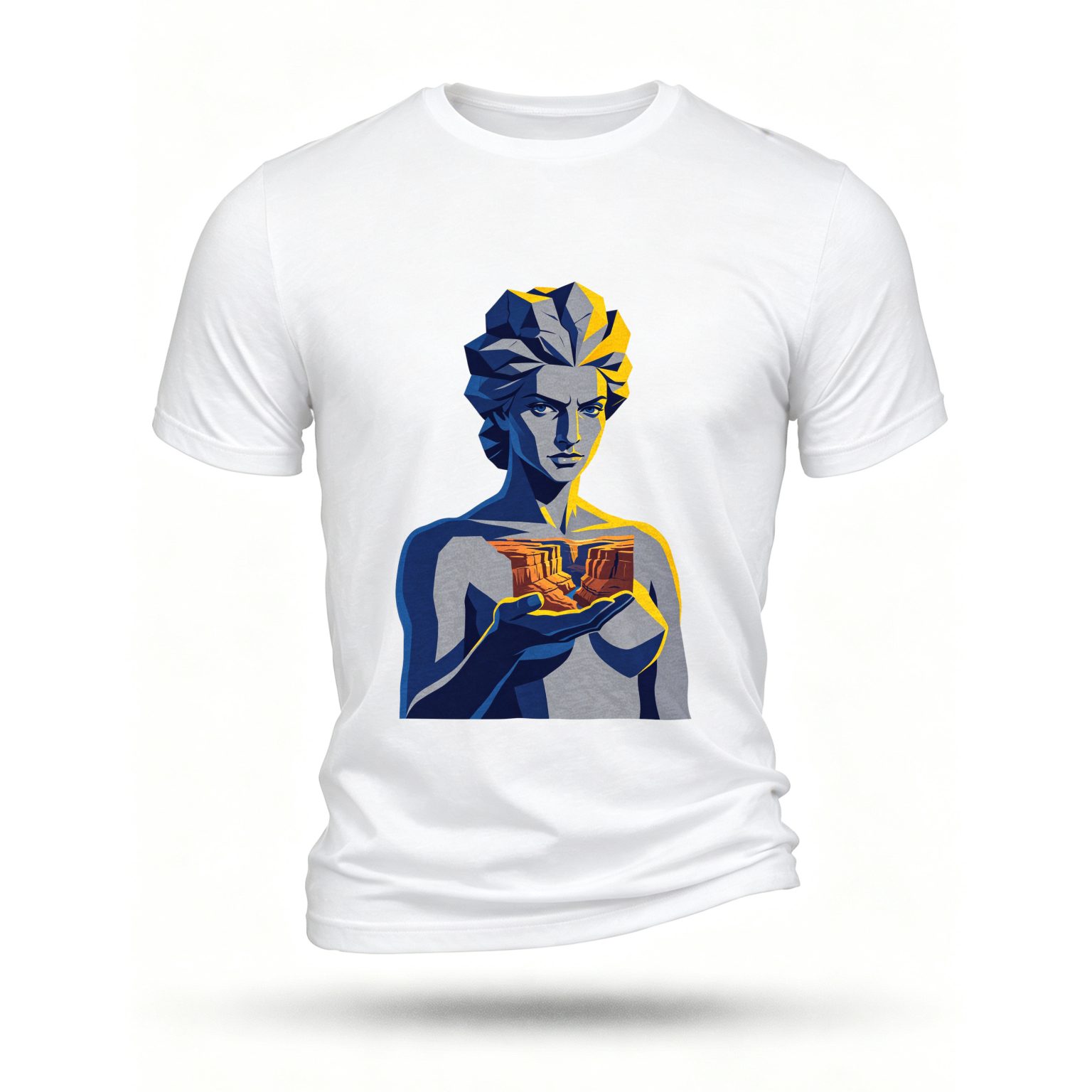 White T-shirt, front print