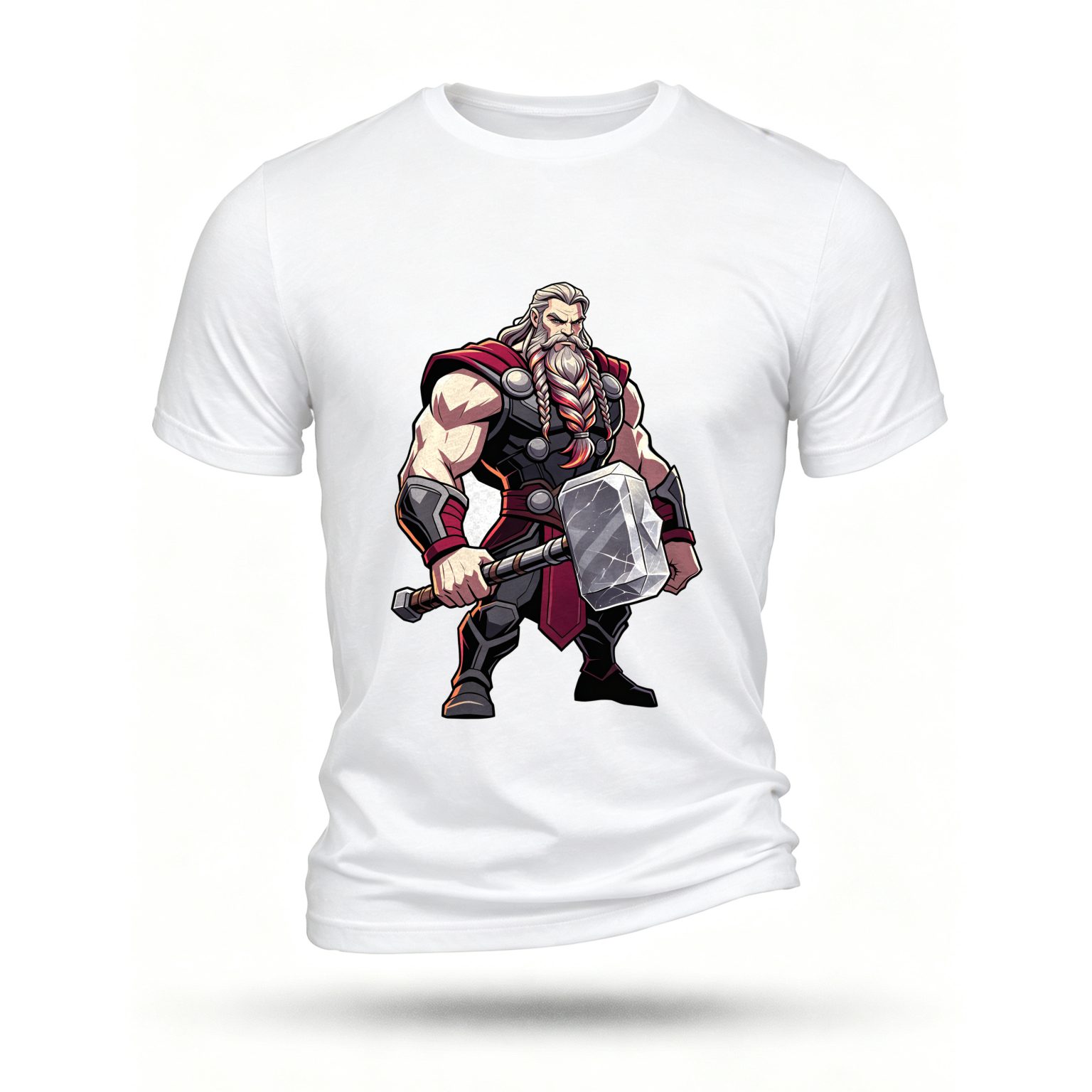 White T-shirt, front print