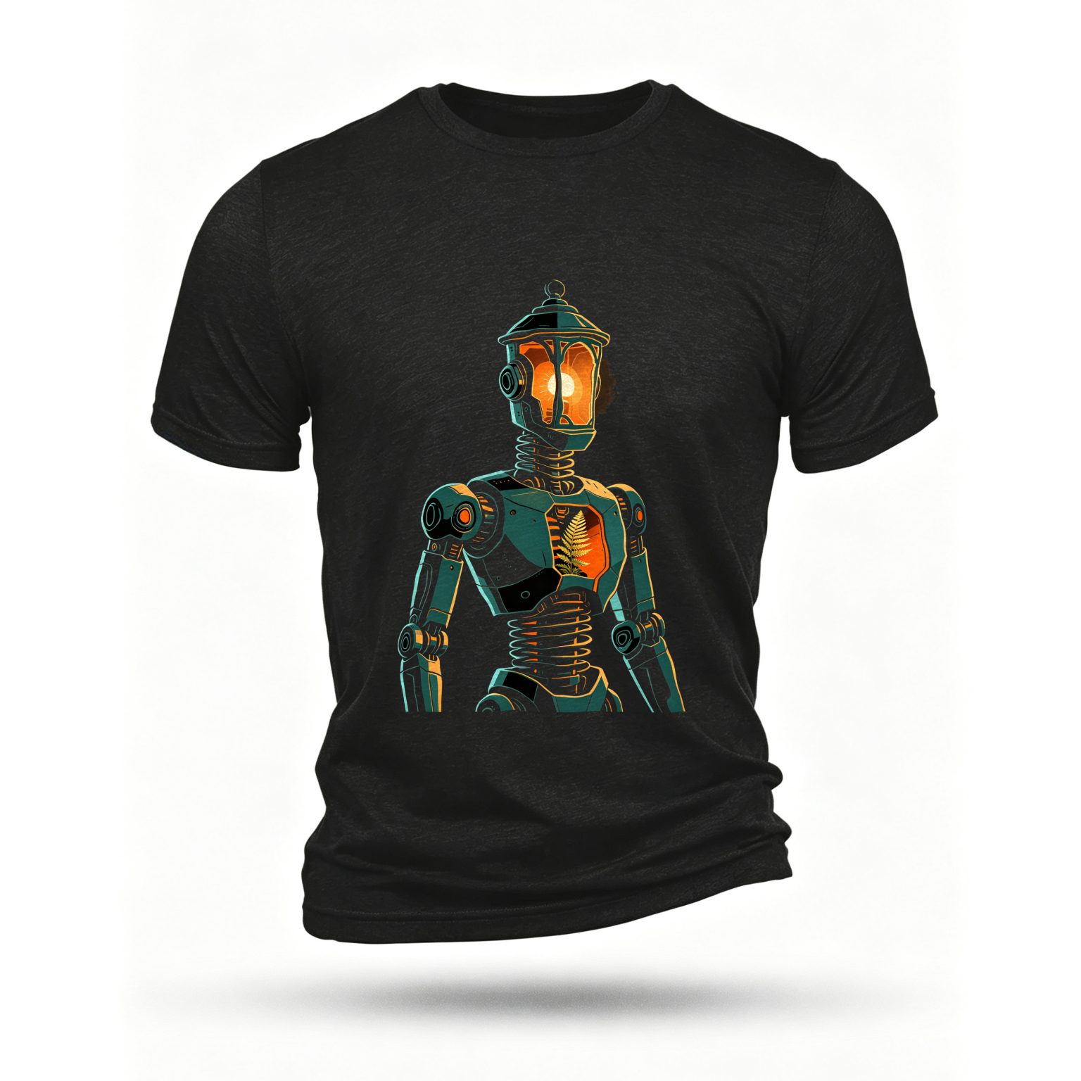Black T-shirt, front print