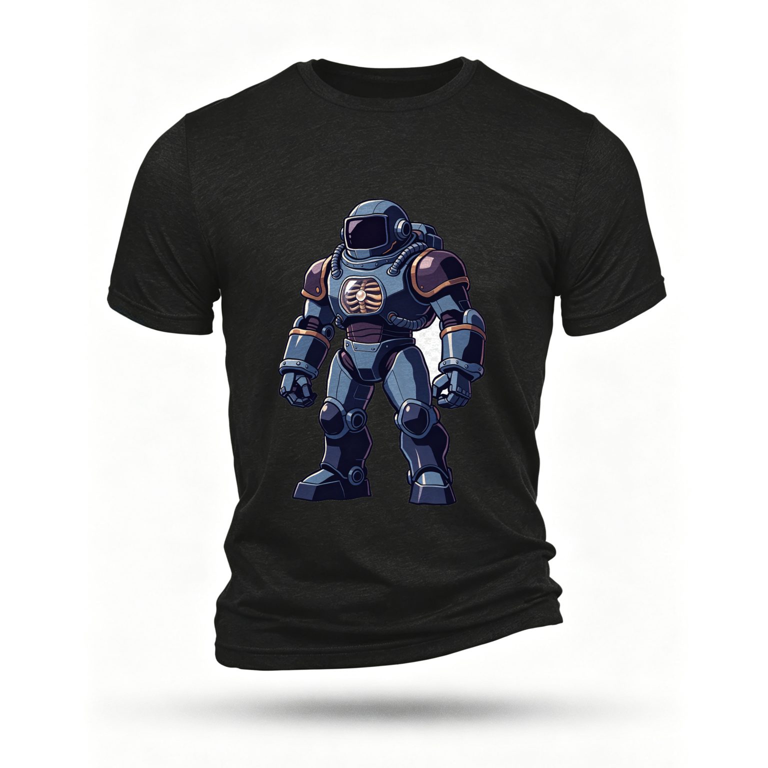 Black T-shirt, front print