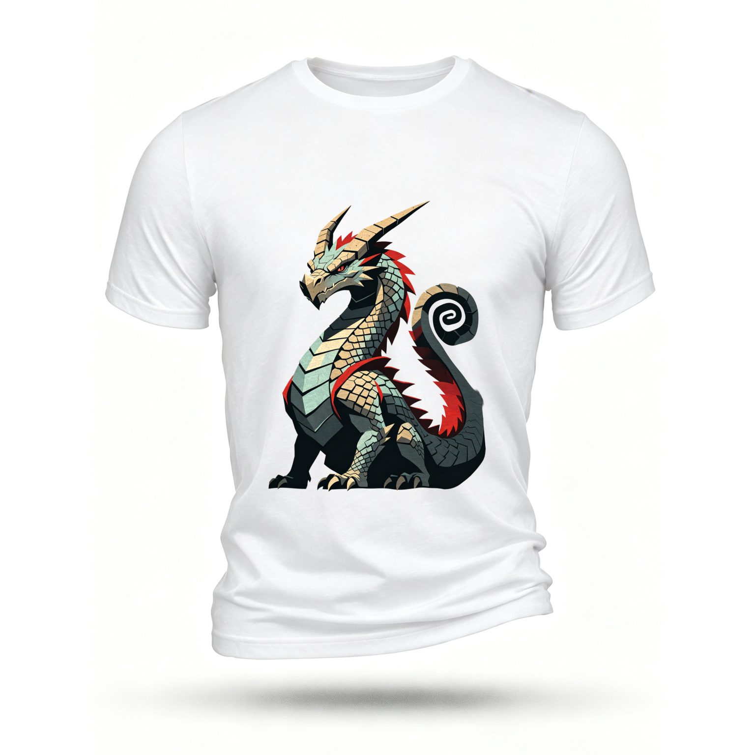White T-shirt, front print