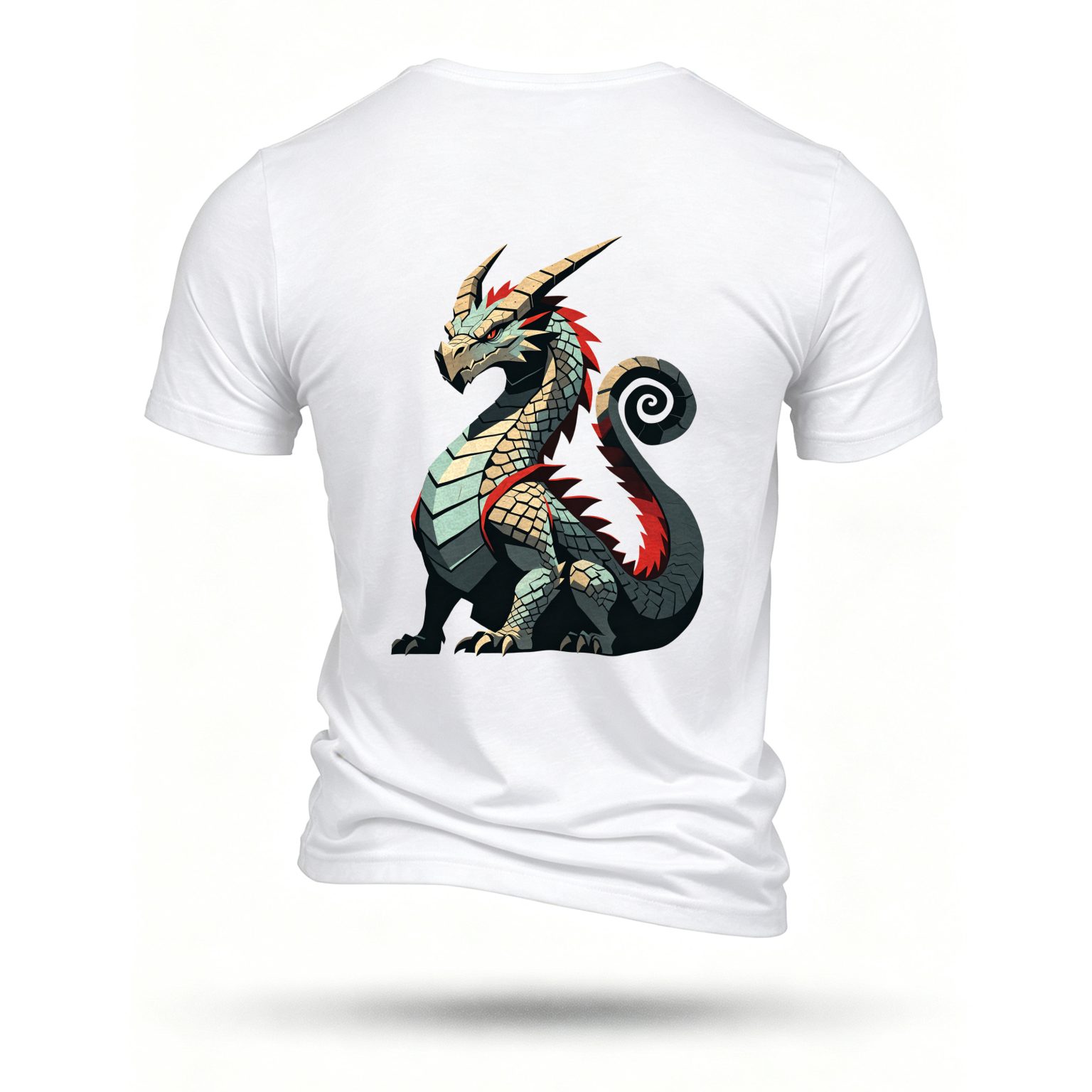 White T-shirt, back print