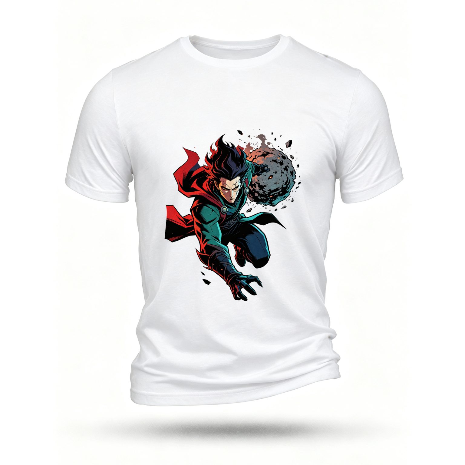White T-shirt, front print