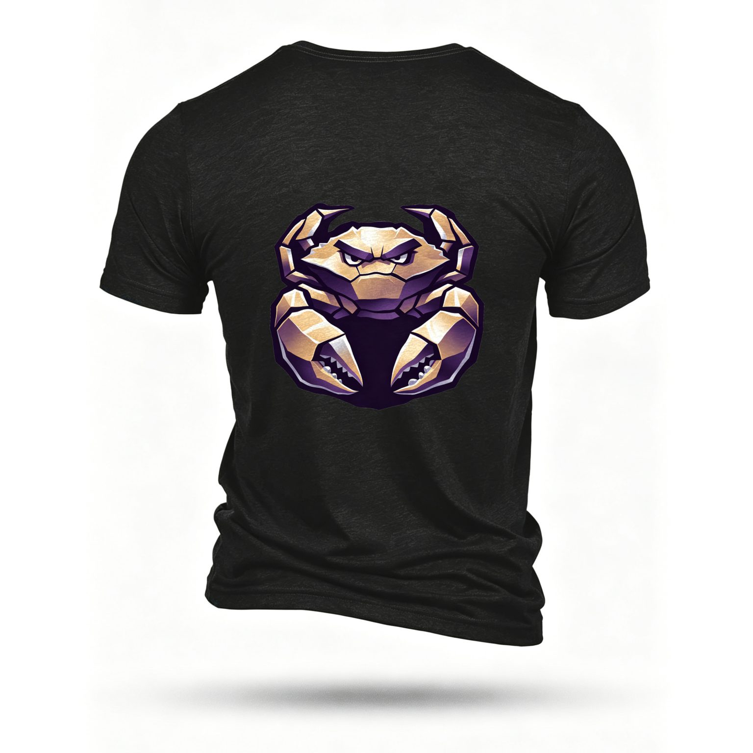 Black T-shirt, back print