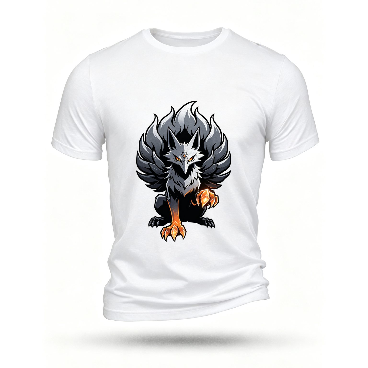 White T-shirt, front print
