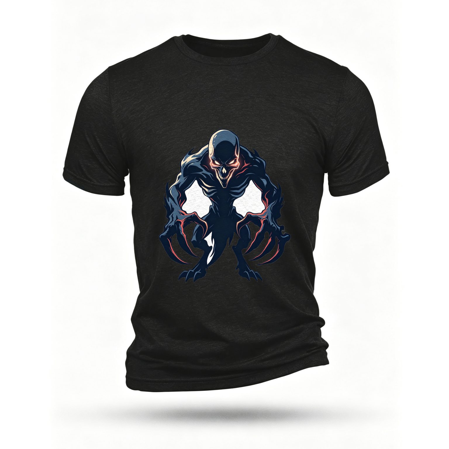 Black T-shirt, front print