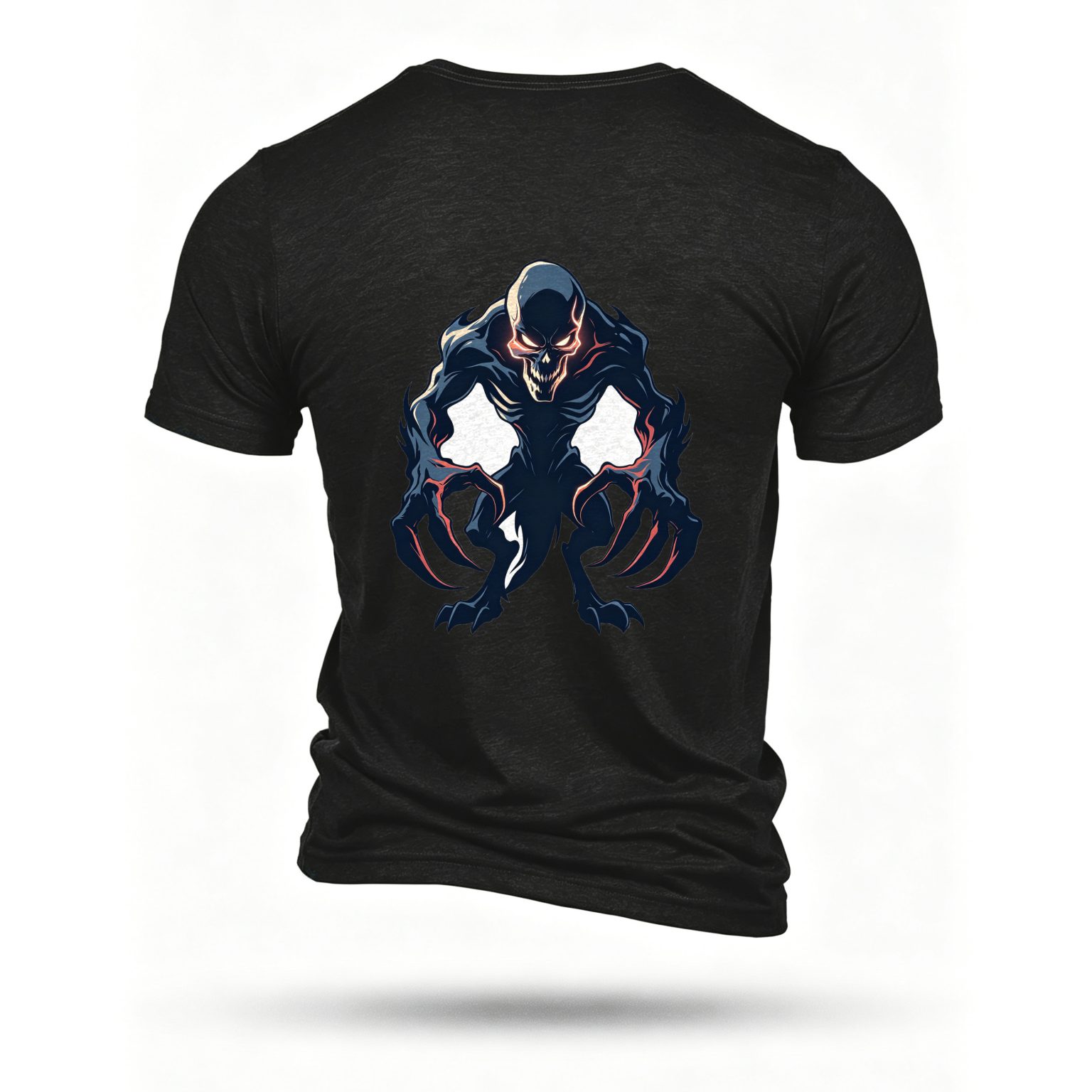 Black T-shirt, back print