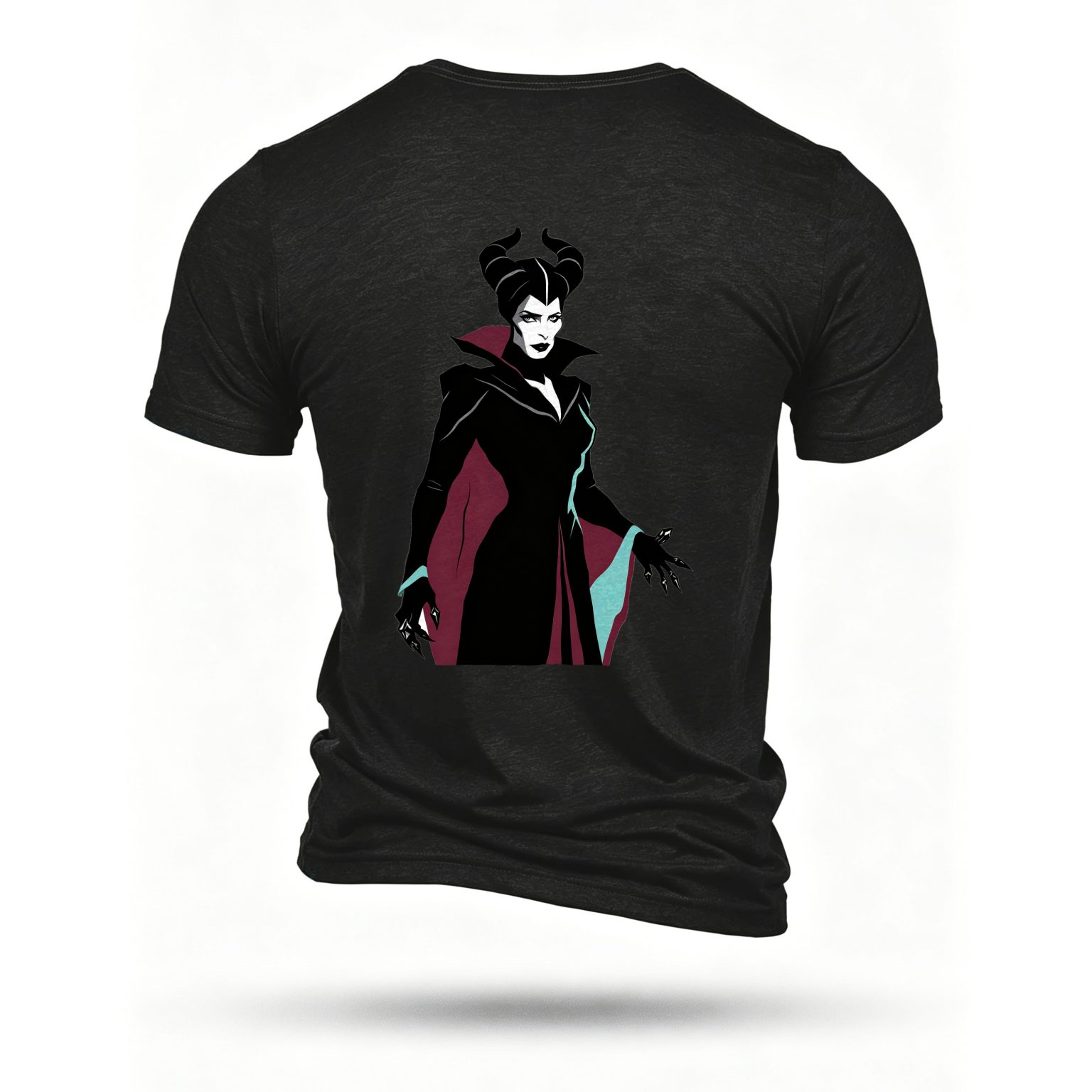 Black T-shirt, back print