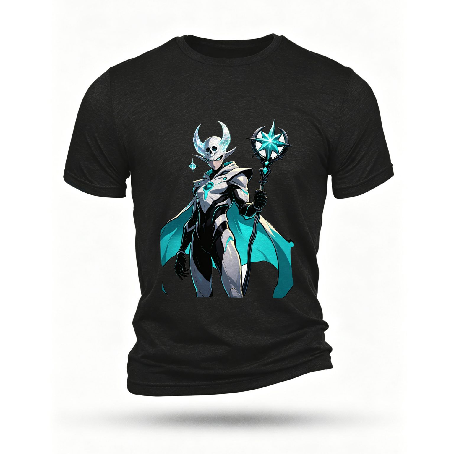 Black T-shirt, front print