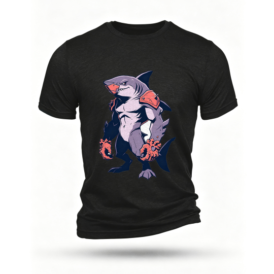 Black T-shirt, front print