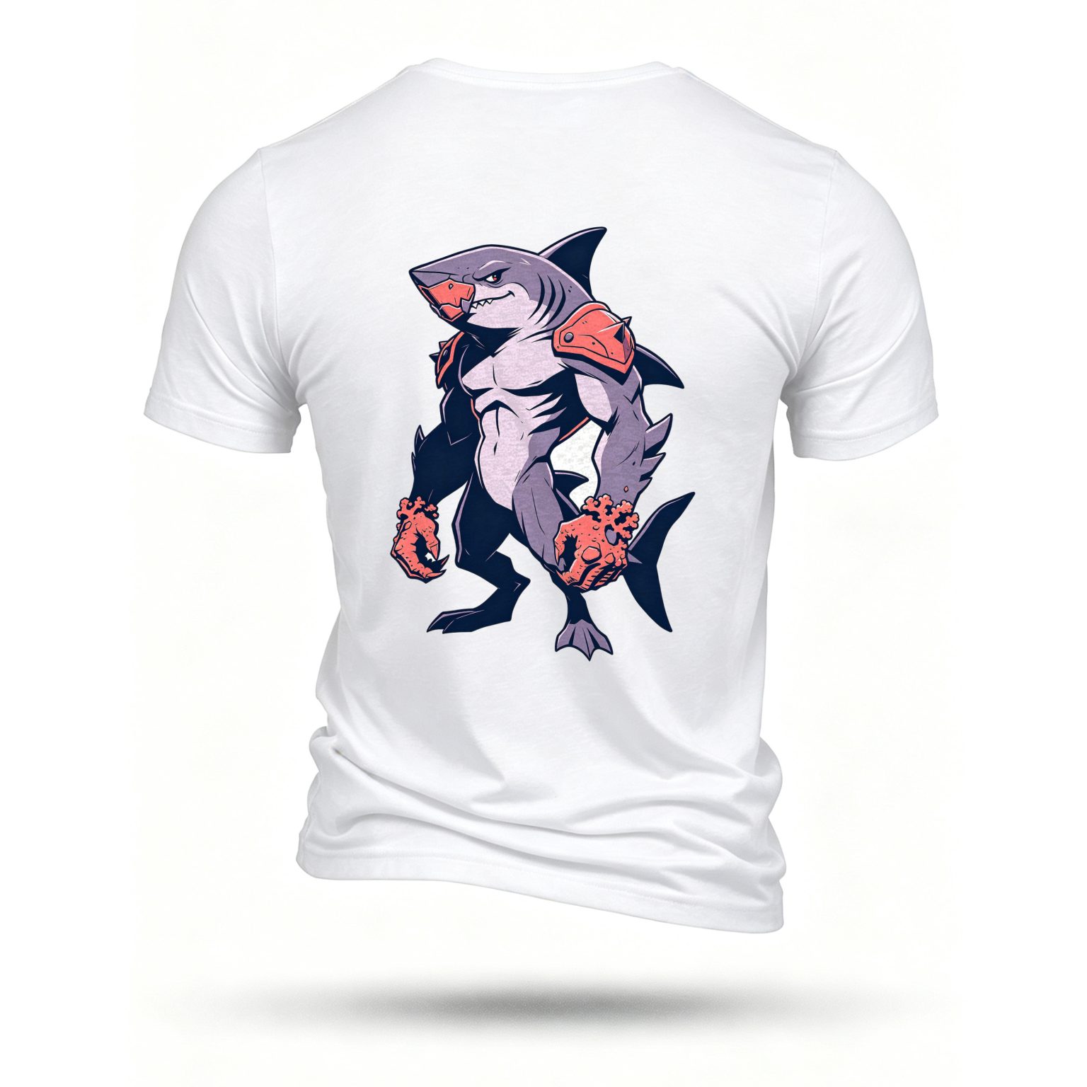 White T-shirt, back print