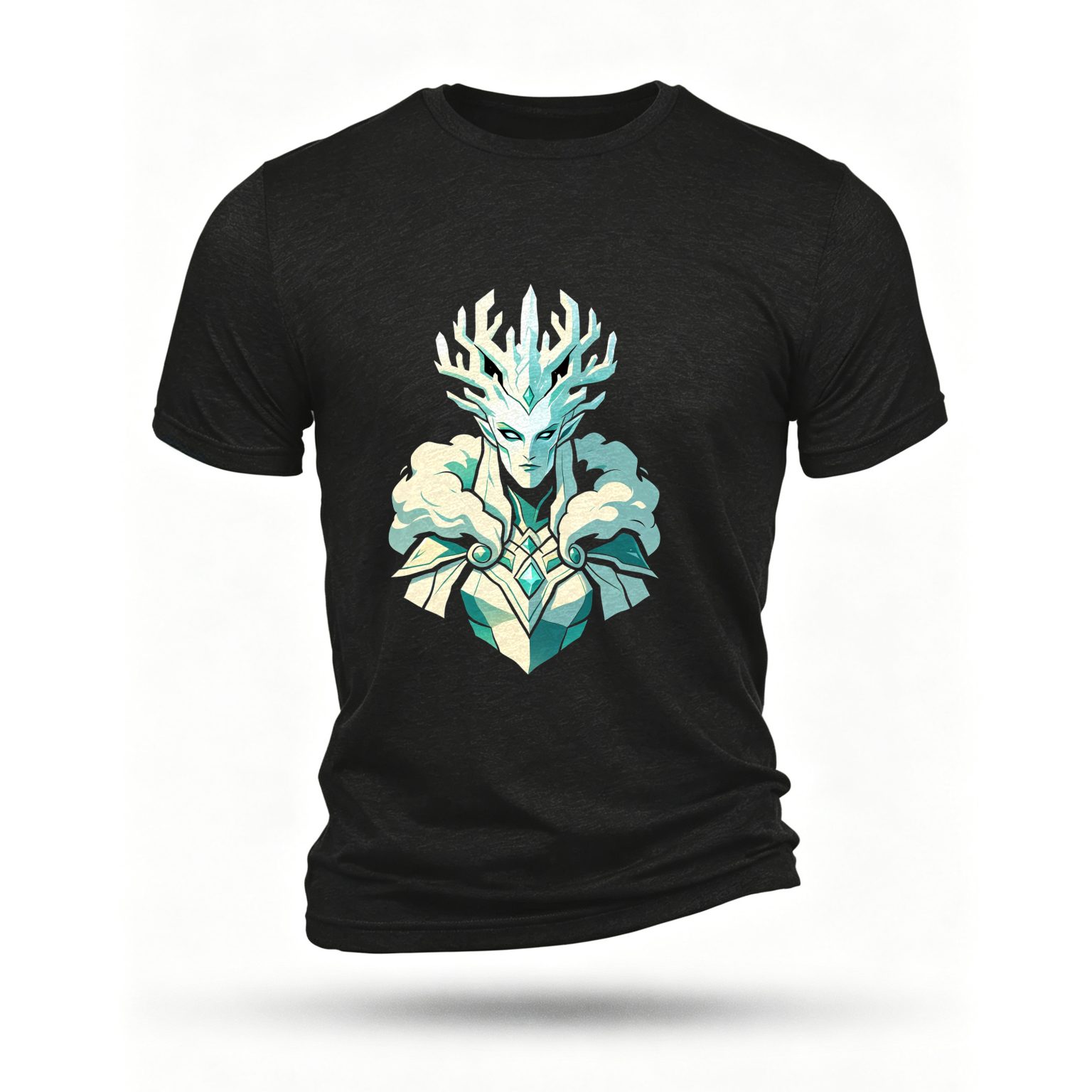 Black T-shirt, front print