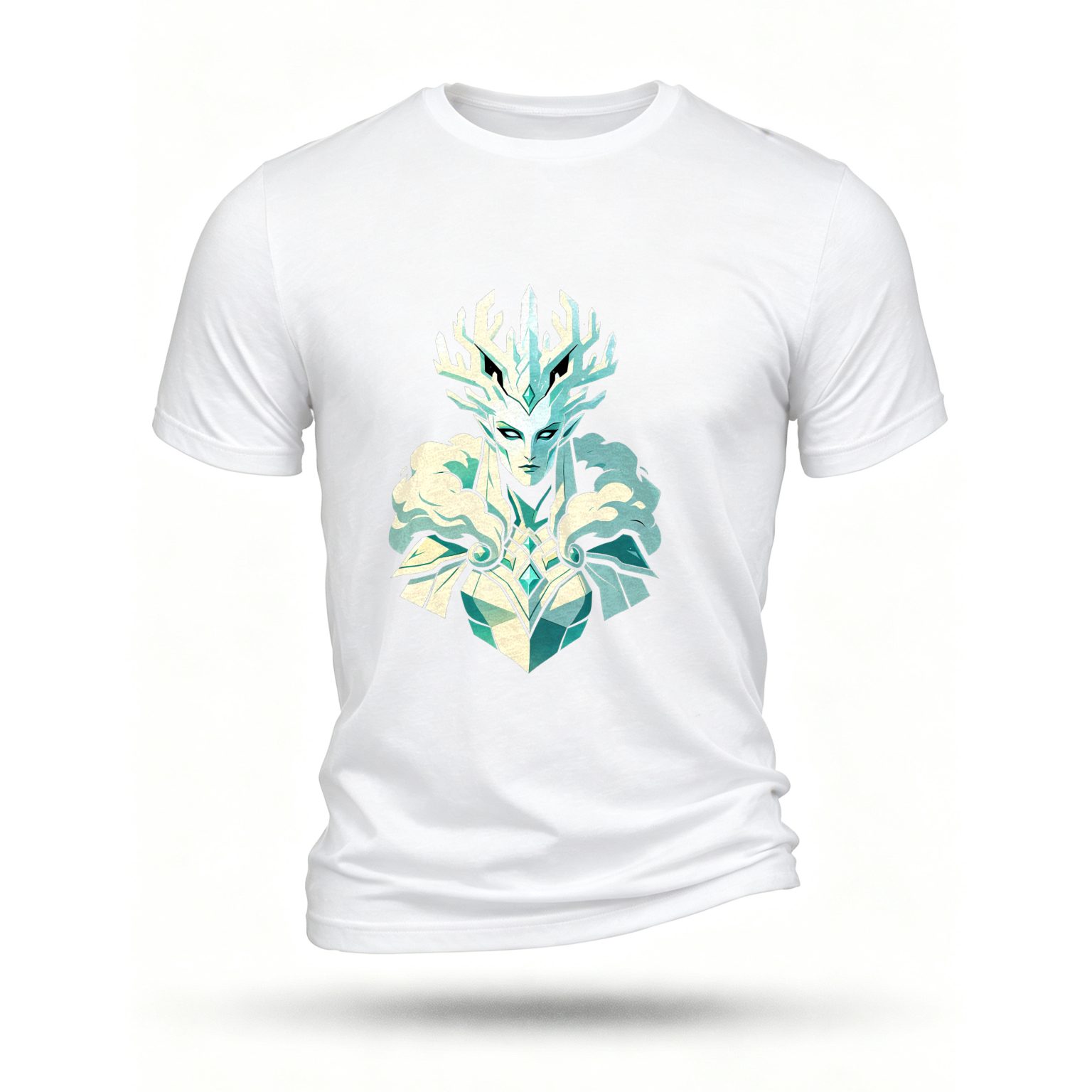 White T-shirt, front print