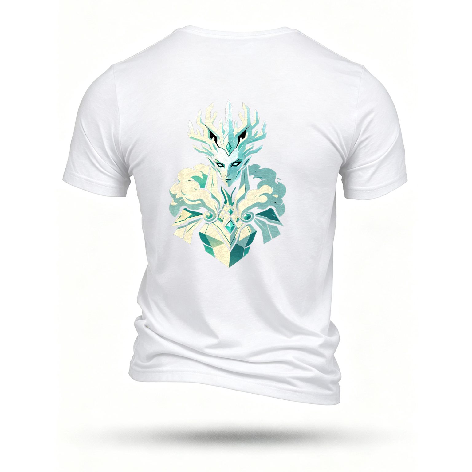 White T-shirt, back print
