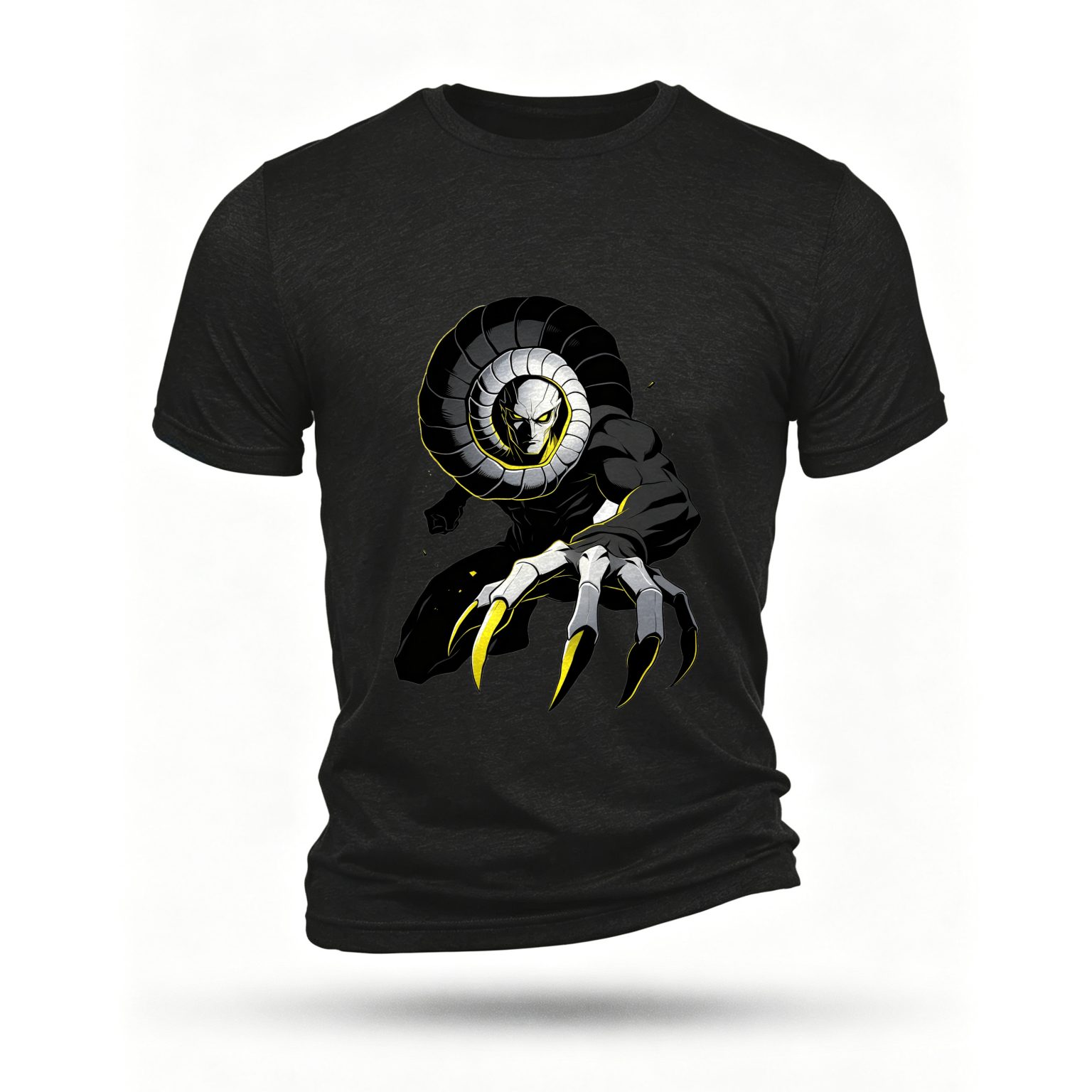 Black T-shirt, front print