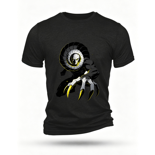 Black T-shirt, front print