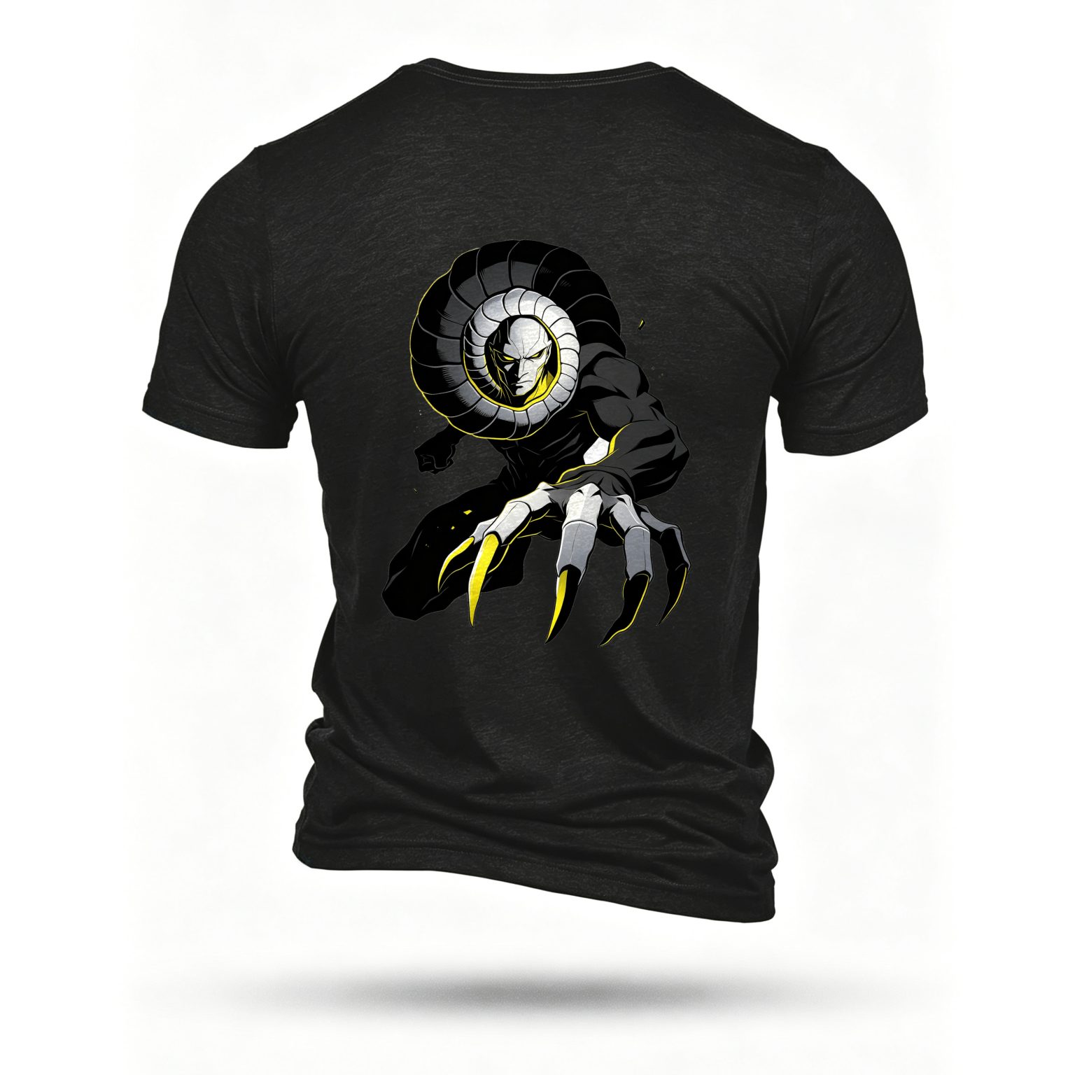 Black T-shirt, back print