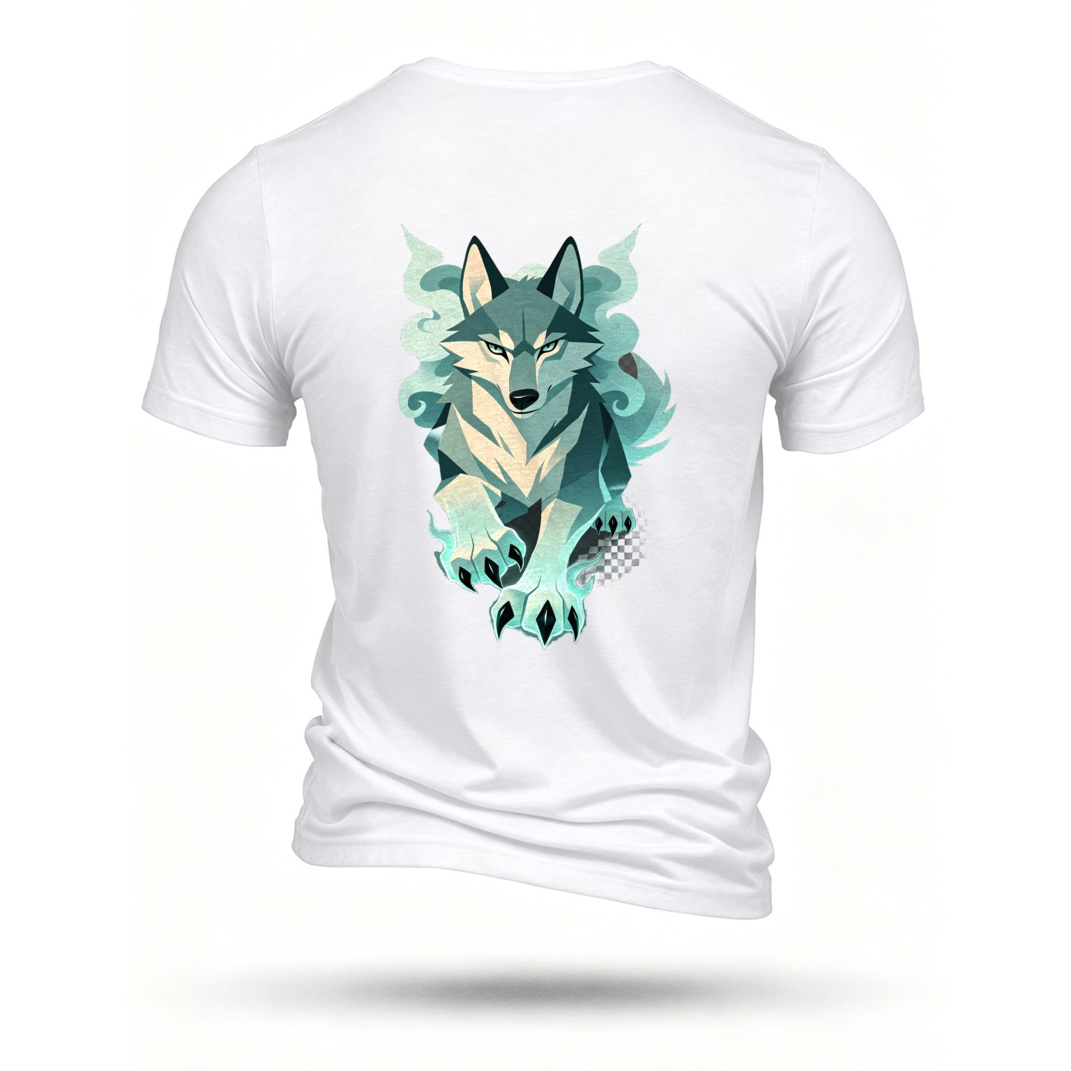 White T-shirt, back print
