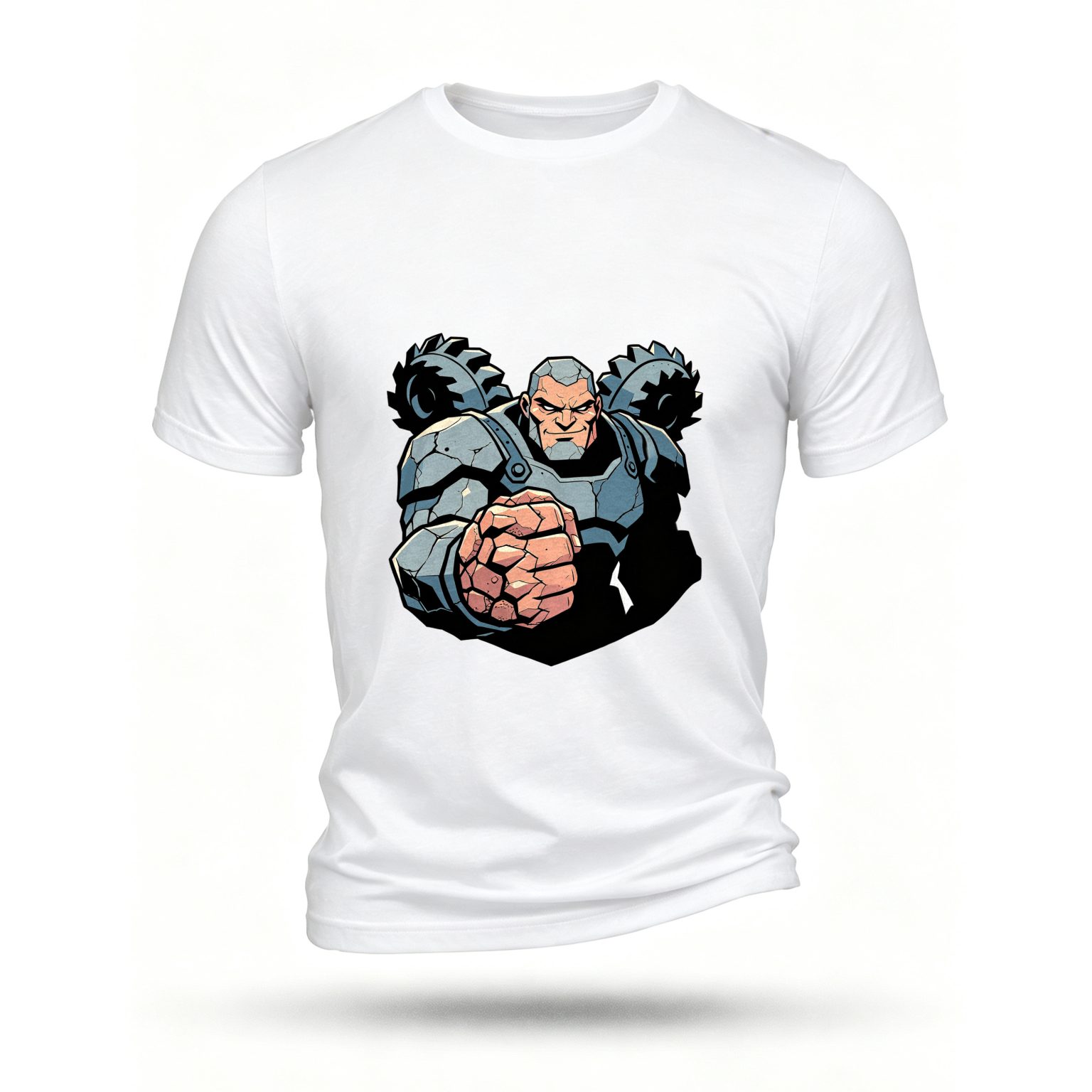 White T-shirt, front print