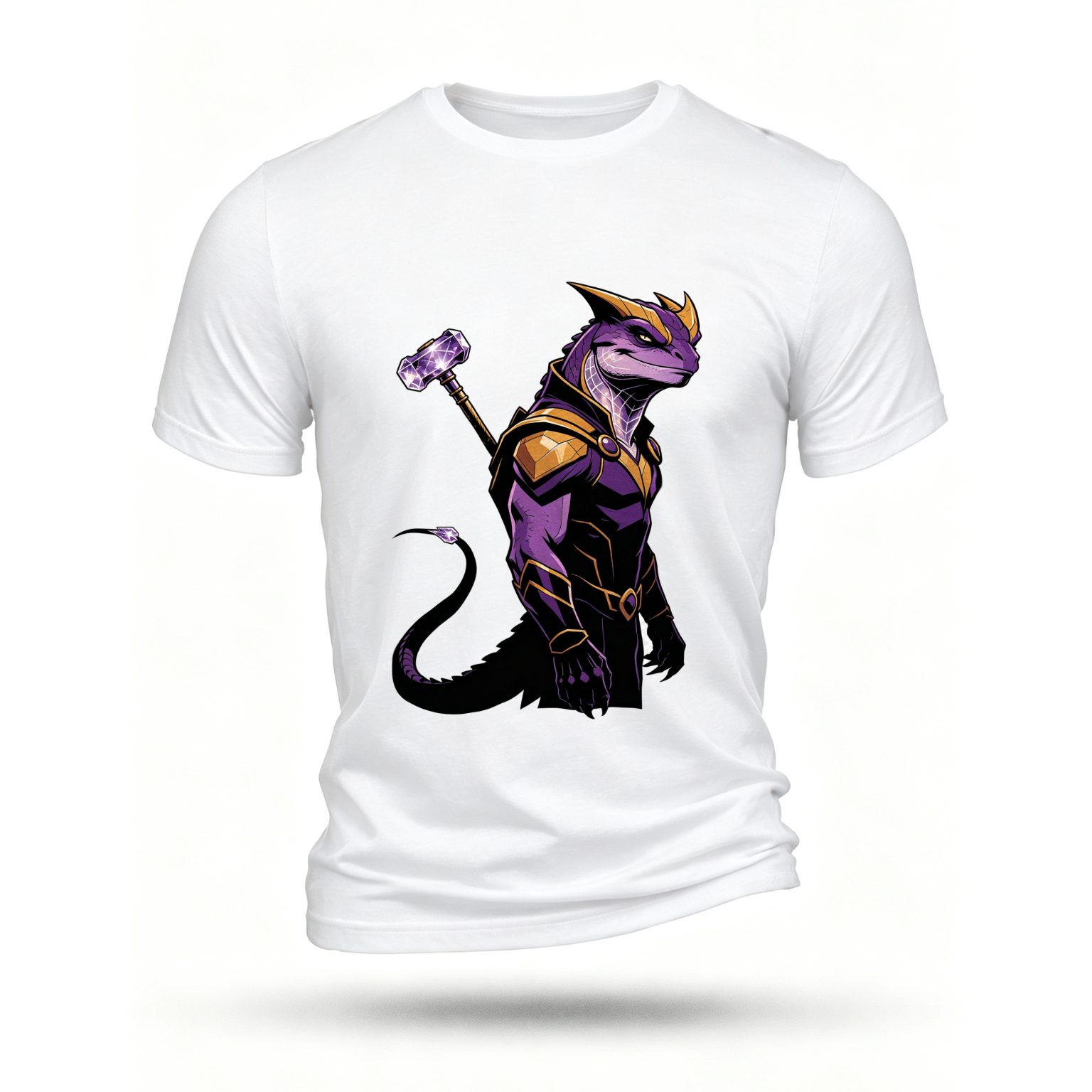 White T-shirt, front print