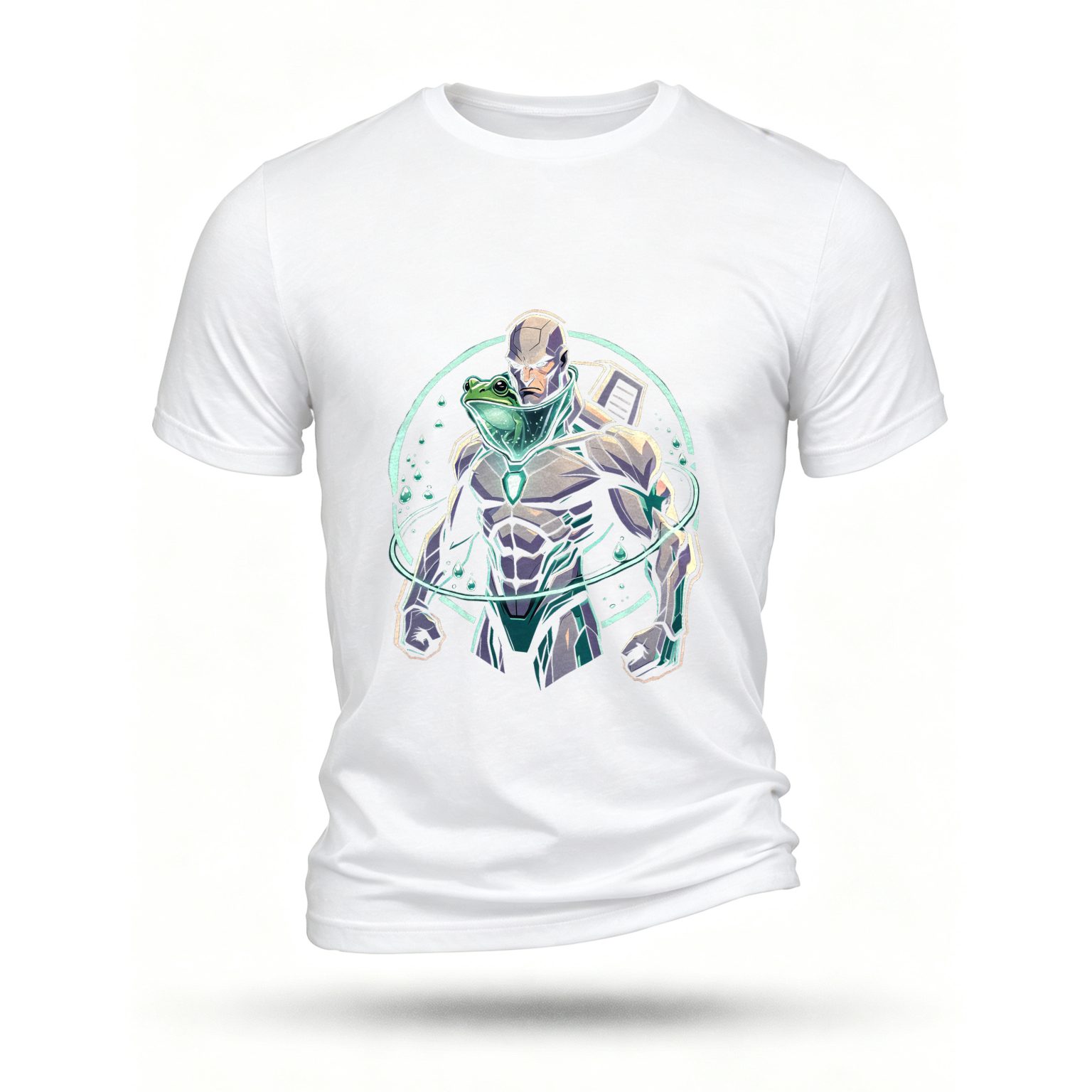 White T-shirt, front print