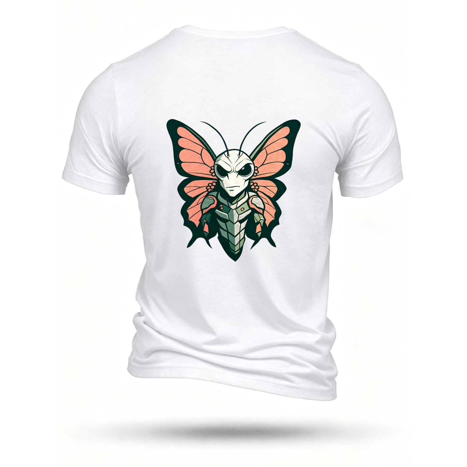 White T-shirt, back print