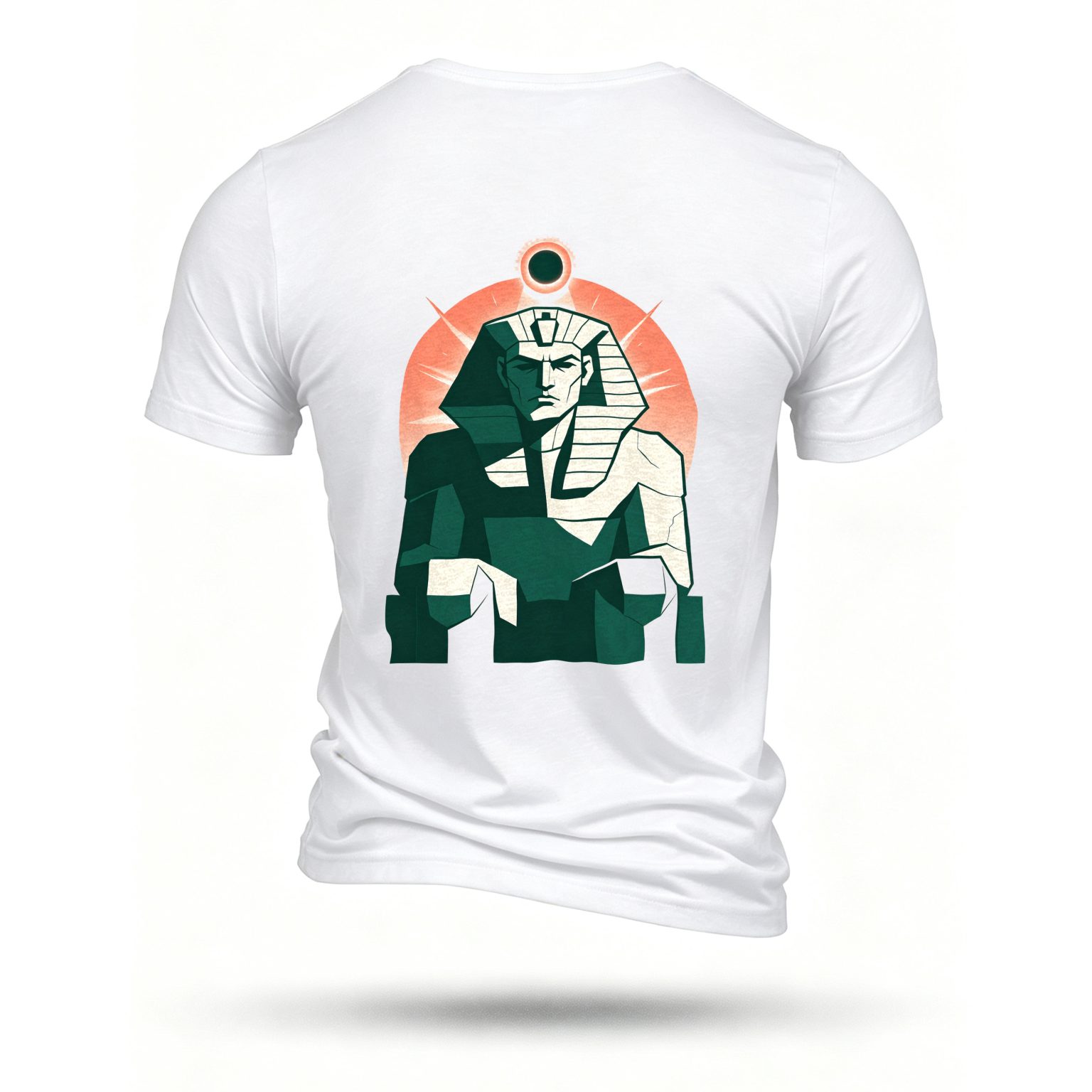White T-shirt, back print