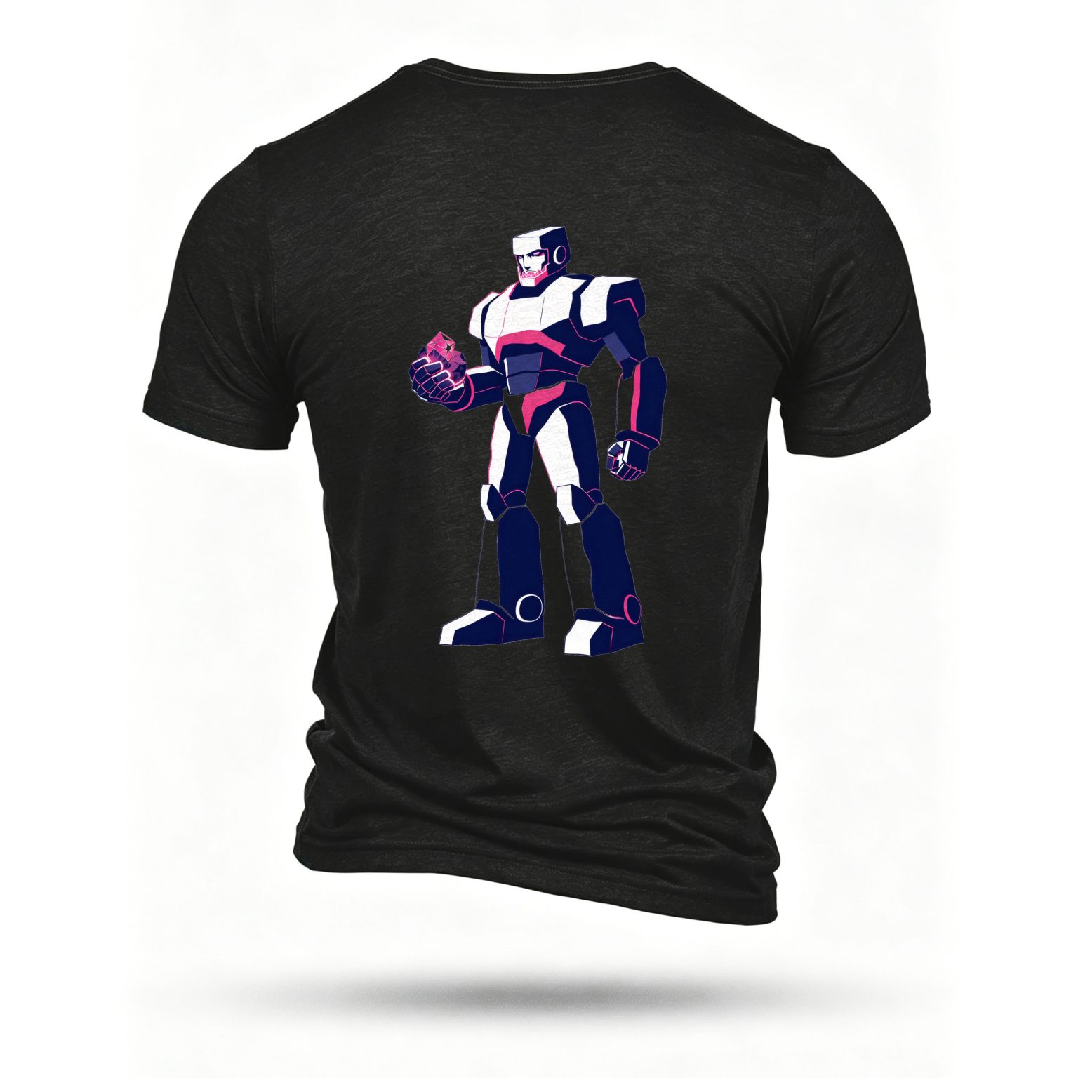 Black T-shirt, back print