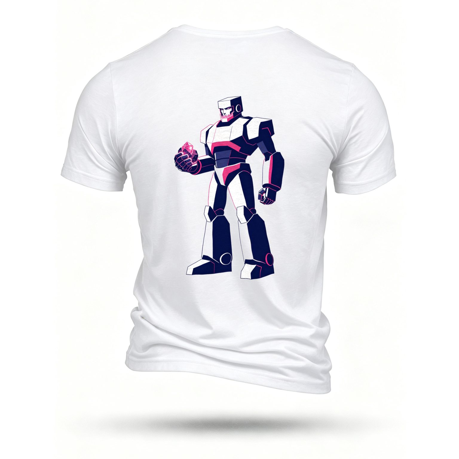 White T-shirt, back print