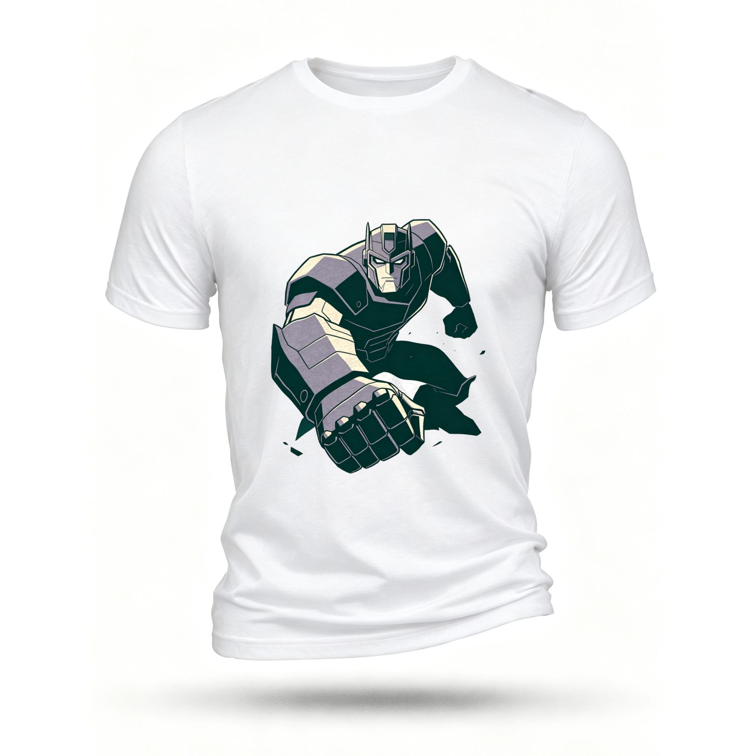 White T-shirt, front print