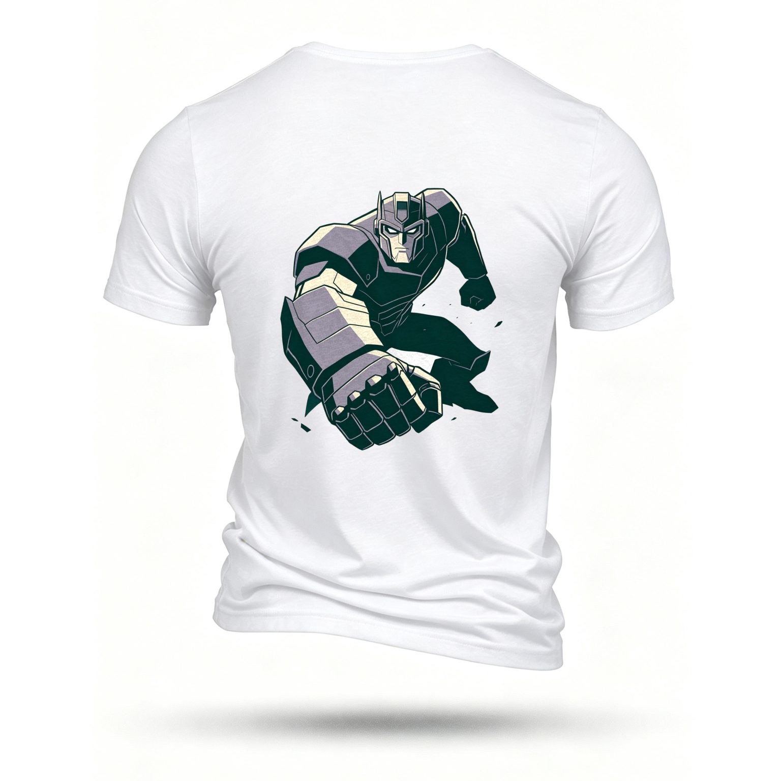 White T-shirt, back print