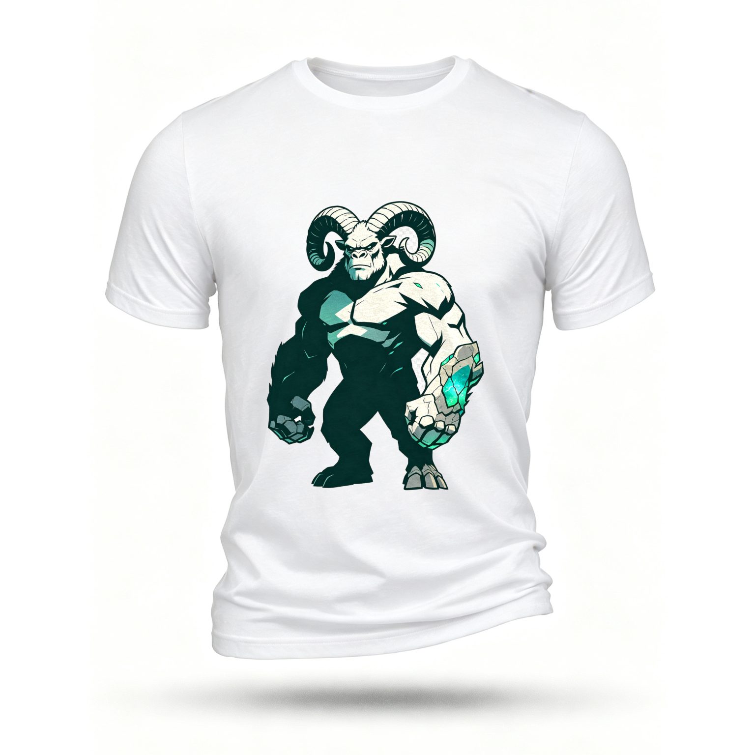 White T-shirt, front print