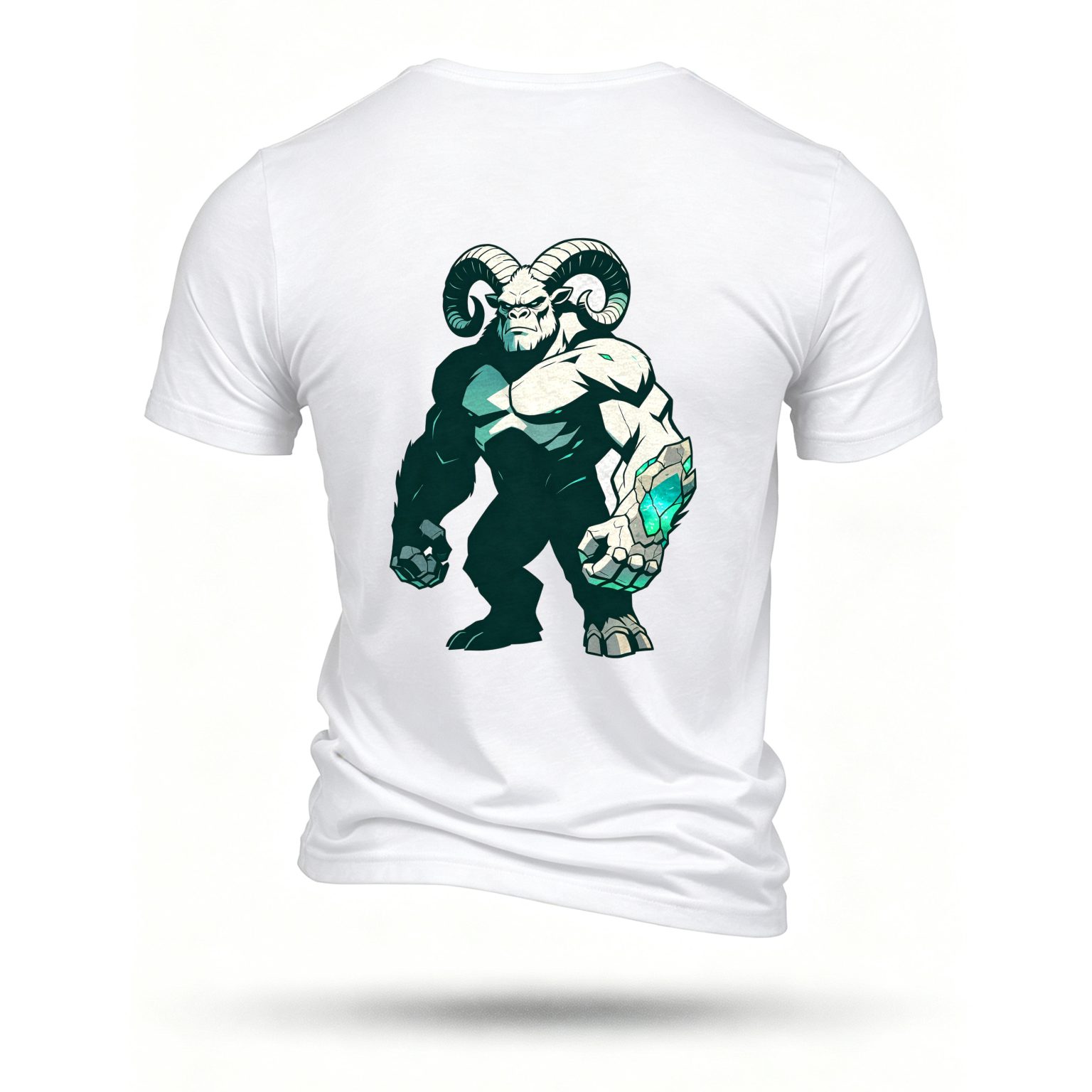 White T-shirt, back print