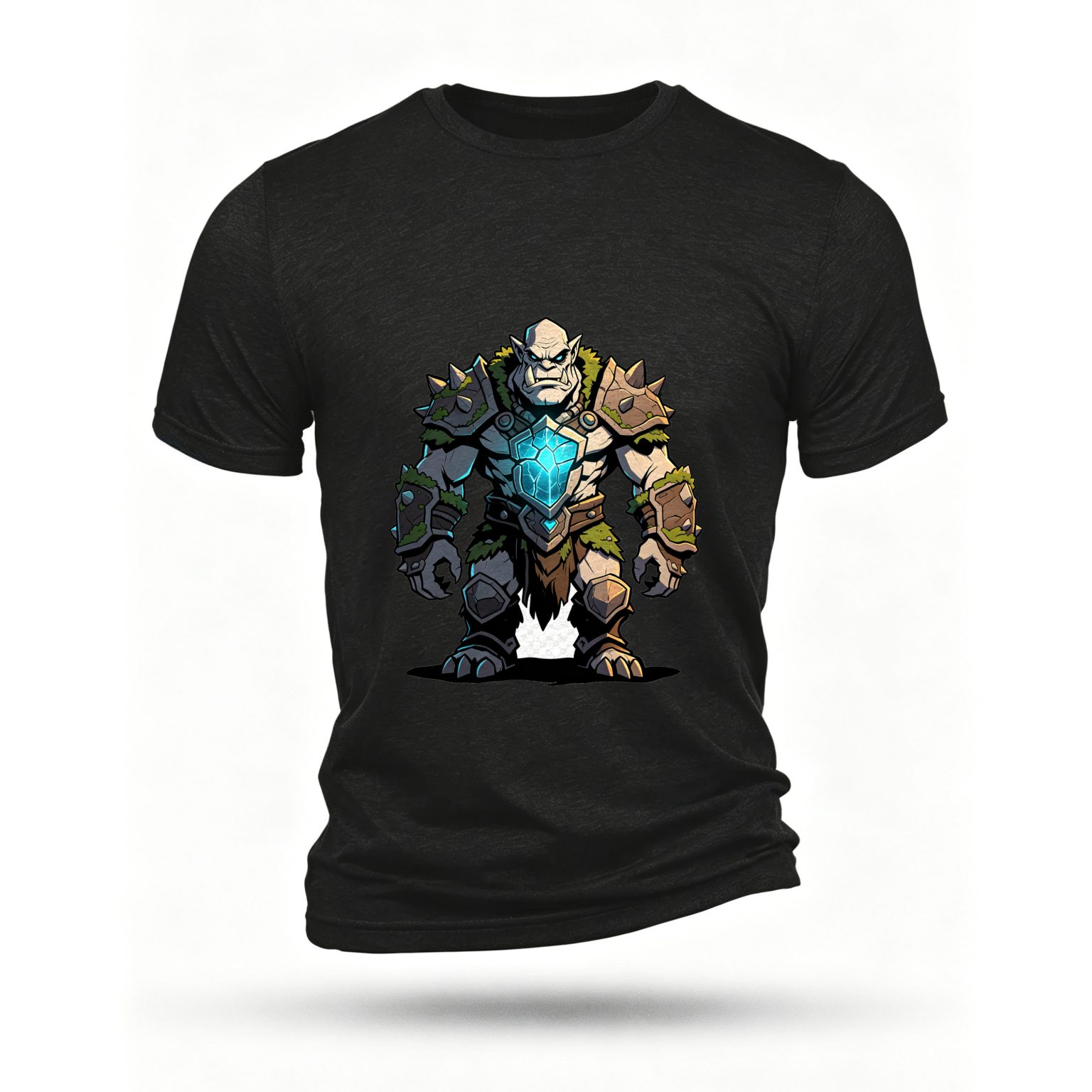 Black T-shirt, front print