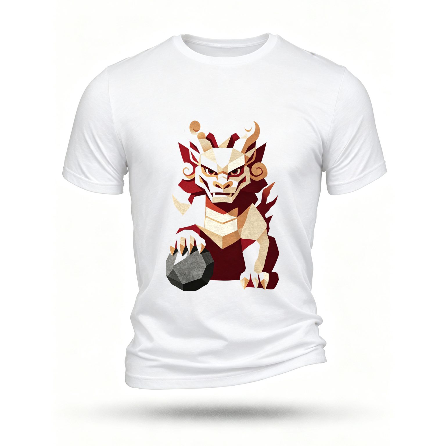 White T-shirt, front print