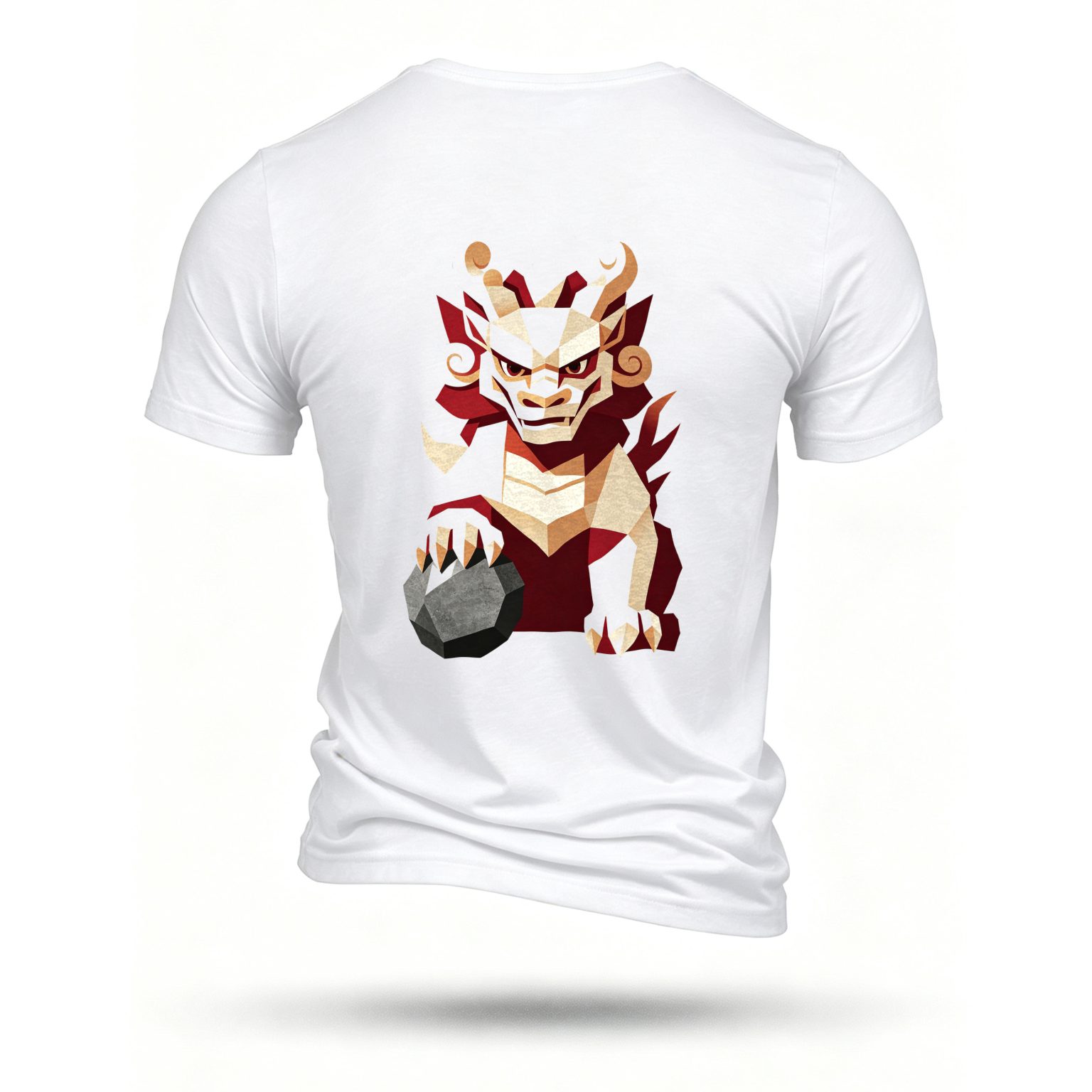 White T-shirt, back print